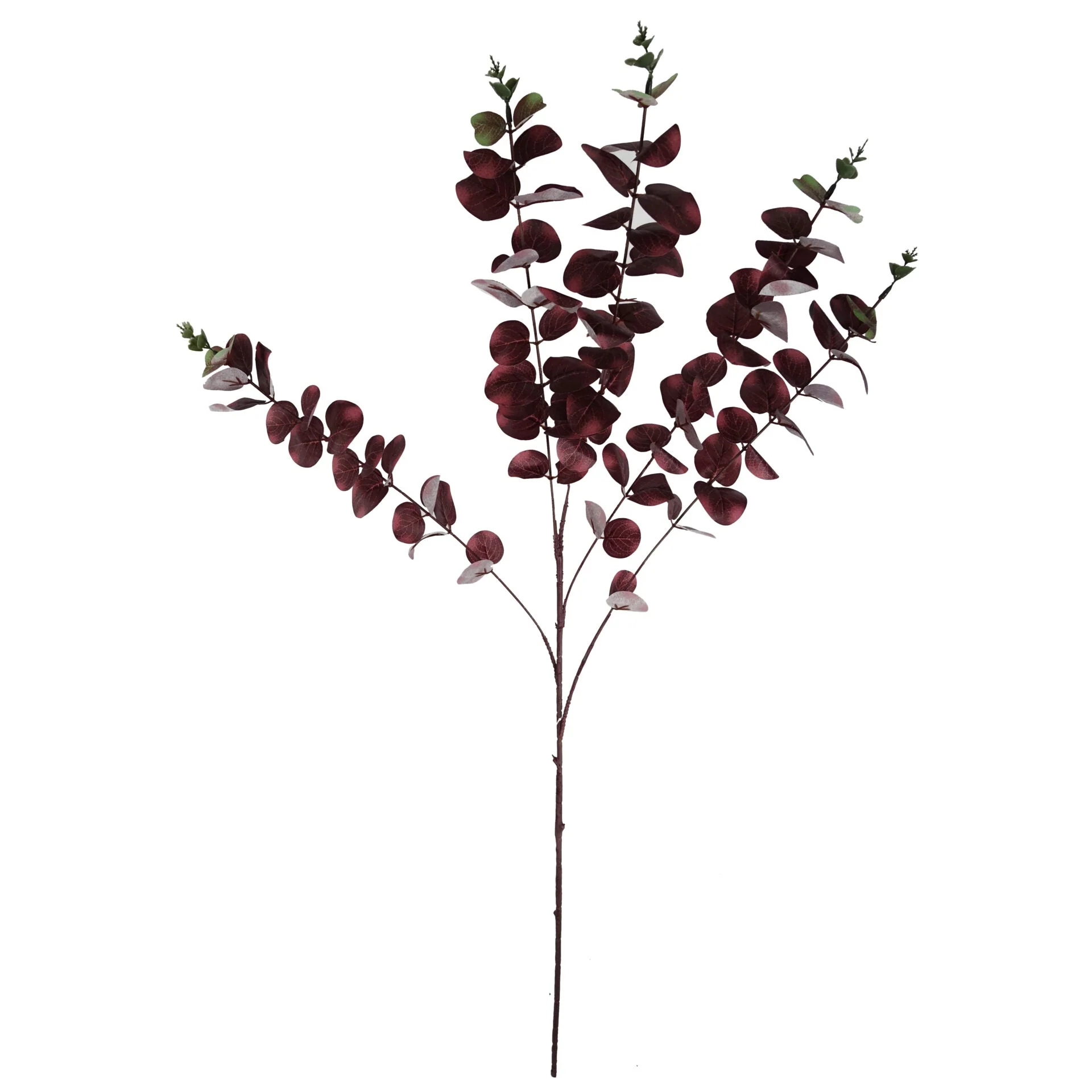 100cm Artificial Eucalyptus Foliage Burgundy - Image 2