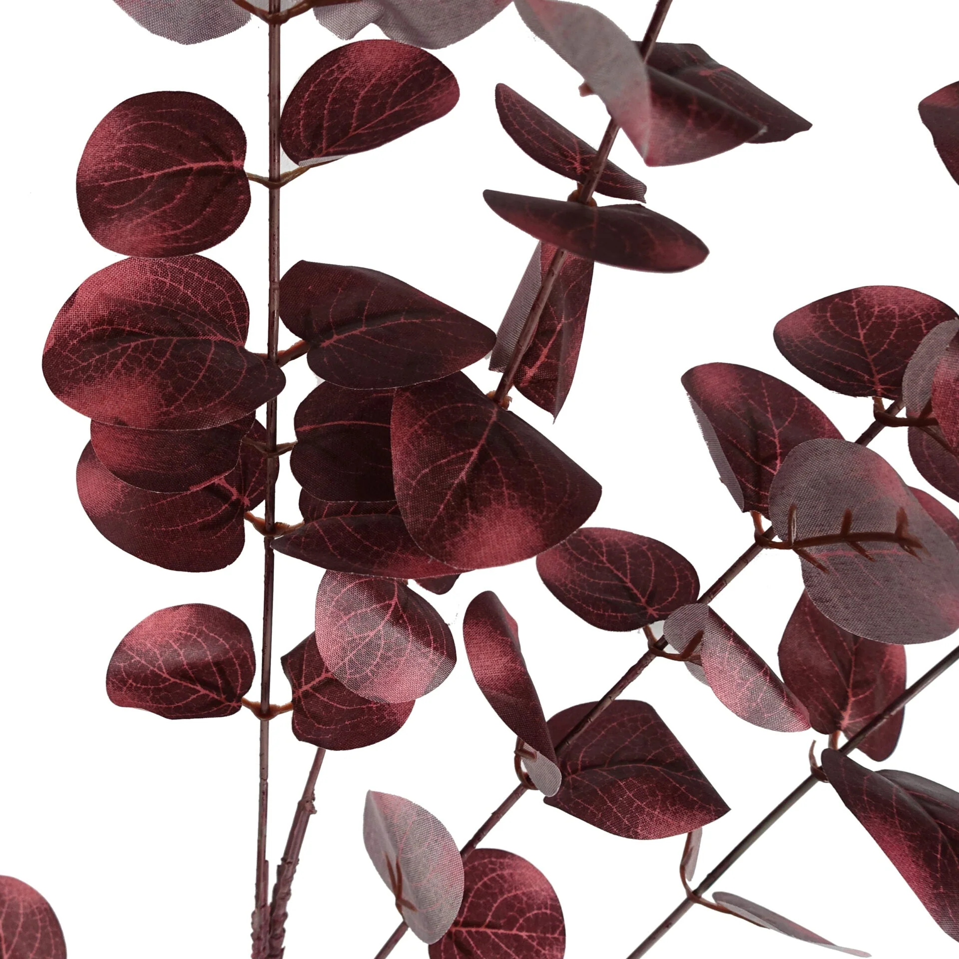 100cm Artificial Eucalyptus Foliage Burgundy - Image 3