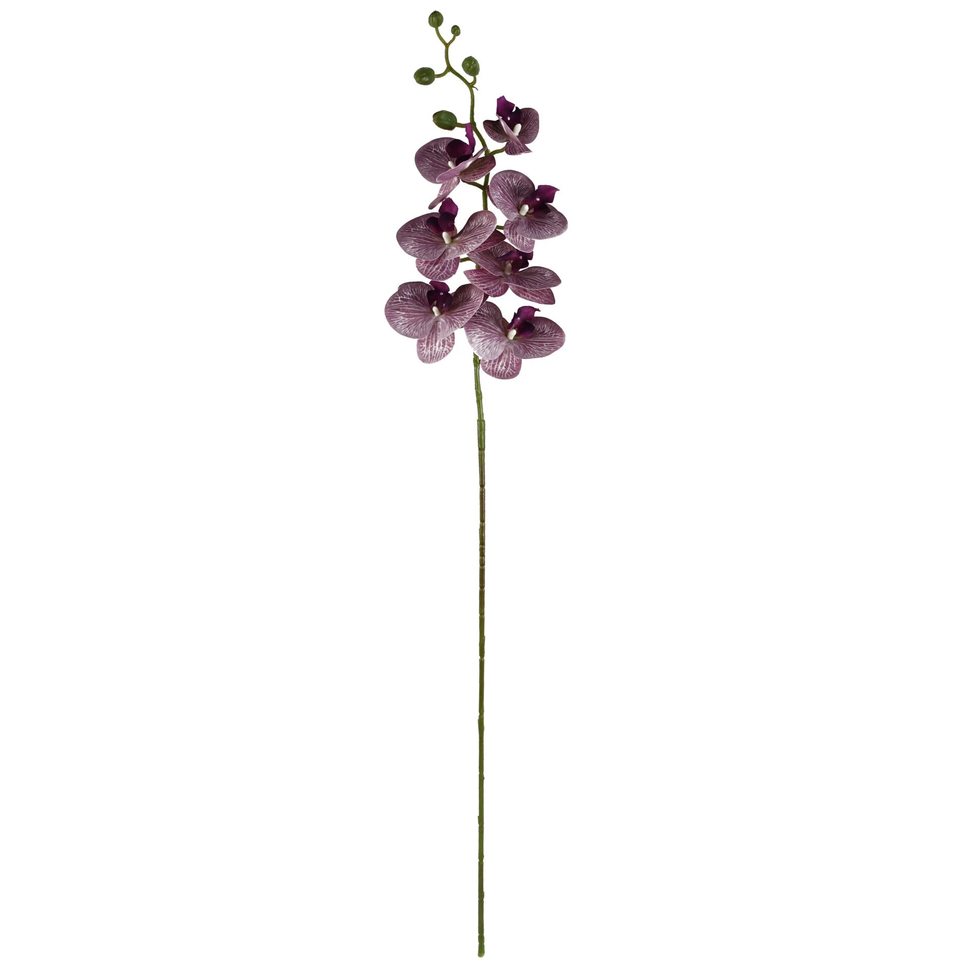 100cm Artificial Phalaenopsis Orchid Purple Stem - Image 3
