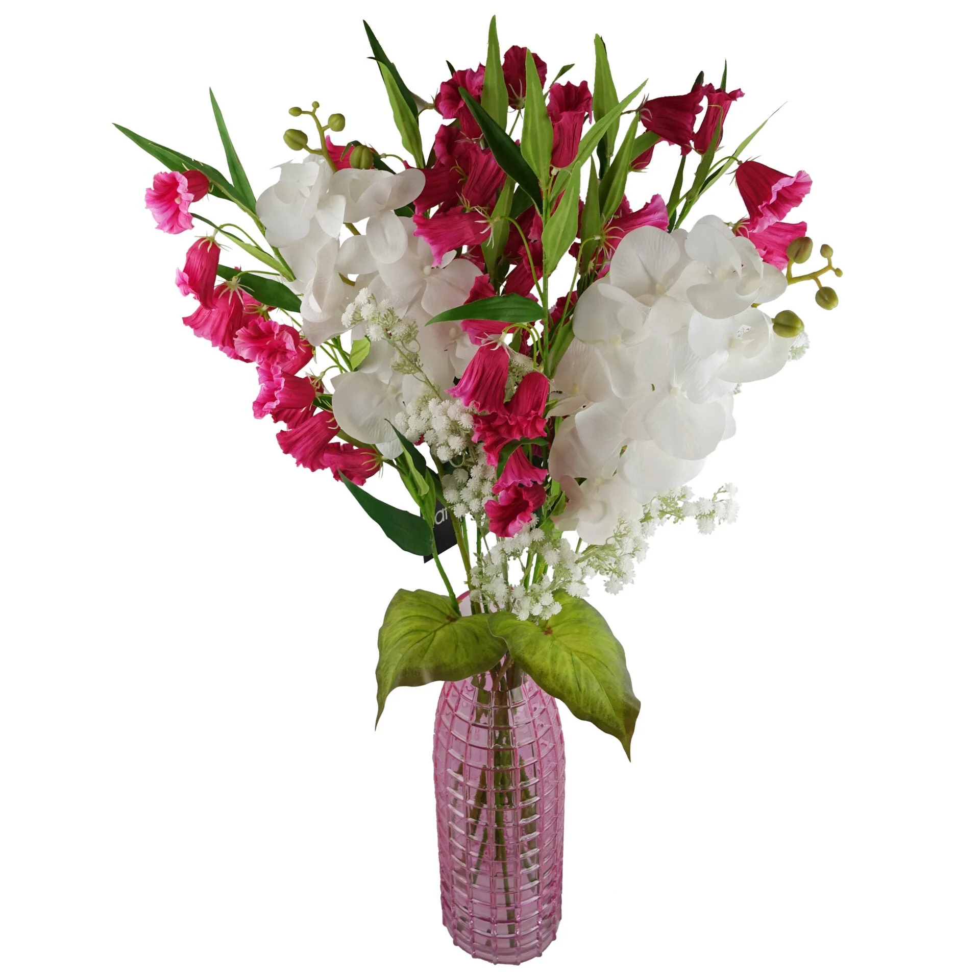 100cm Artificial Phalaenopsis Orchid White Stem - Image 3