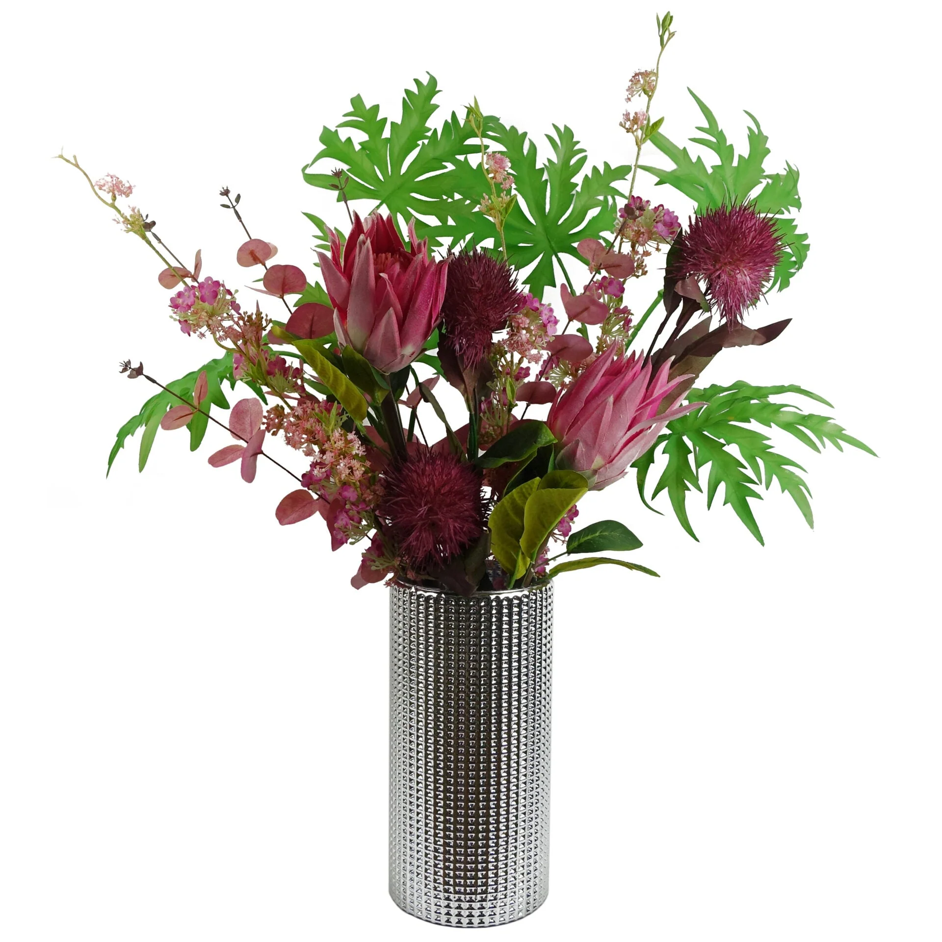 100cm Pink Blossom Spray Stem - Image 4