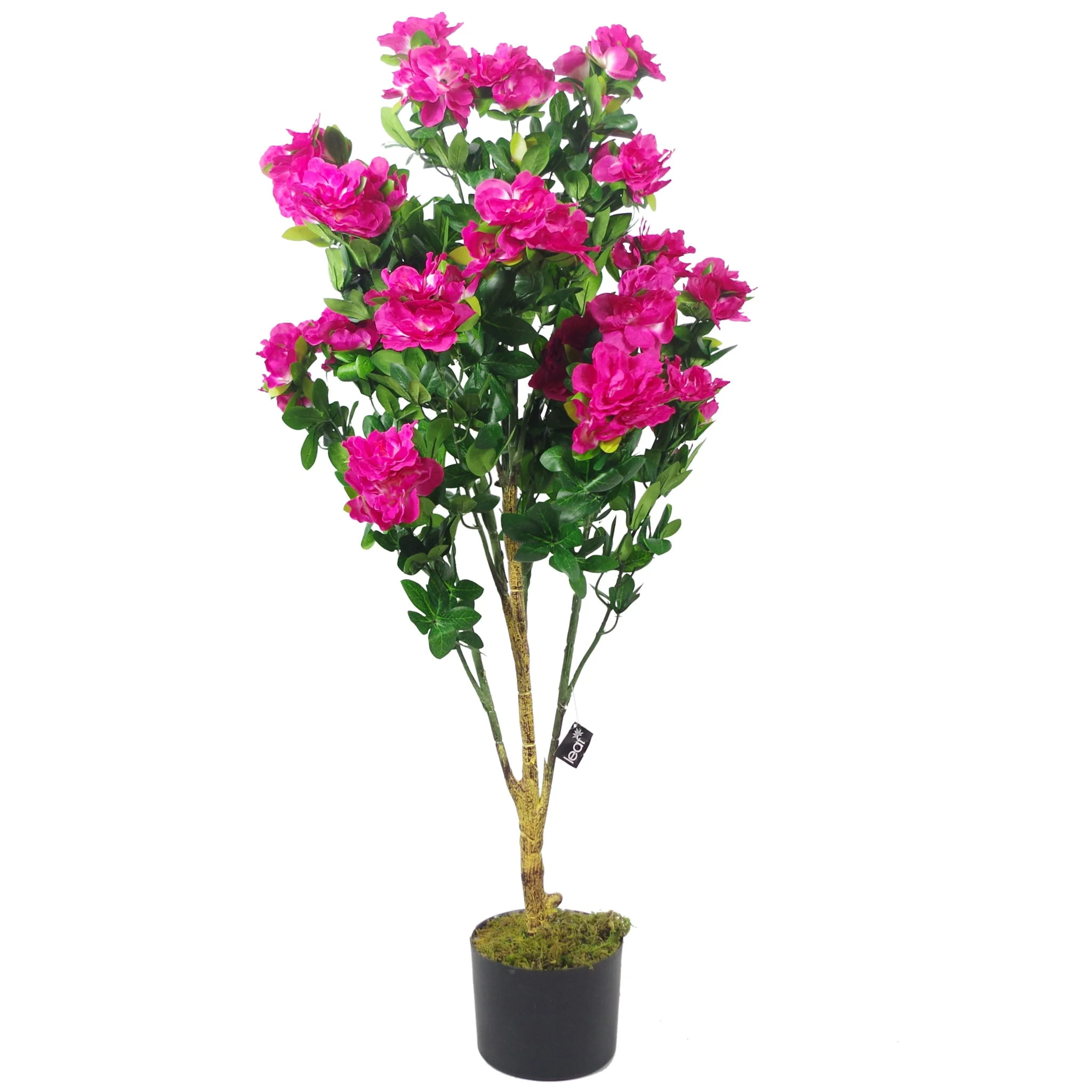 100cm Premium Artificial Azalea Pink Flowers Potted Plant - Image 4