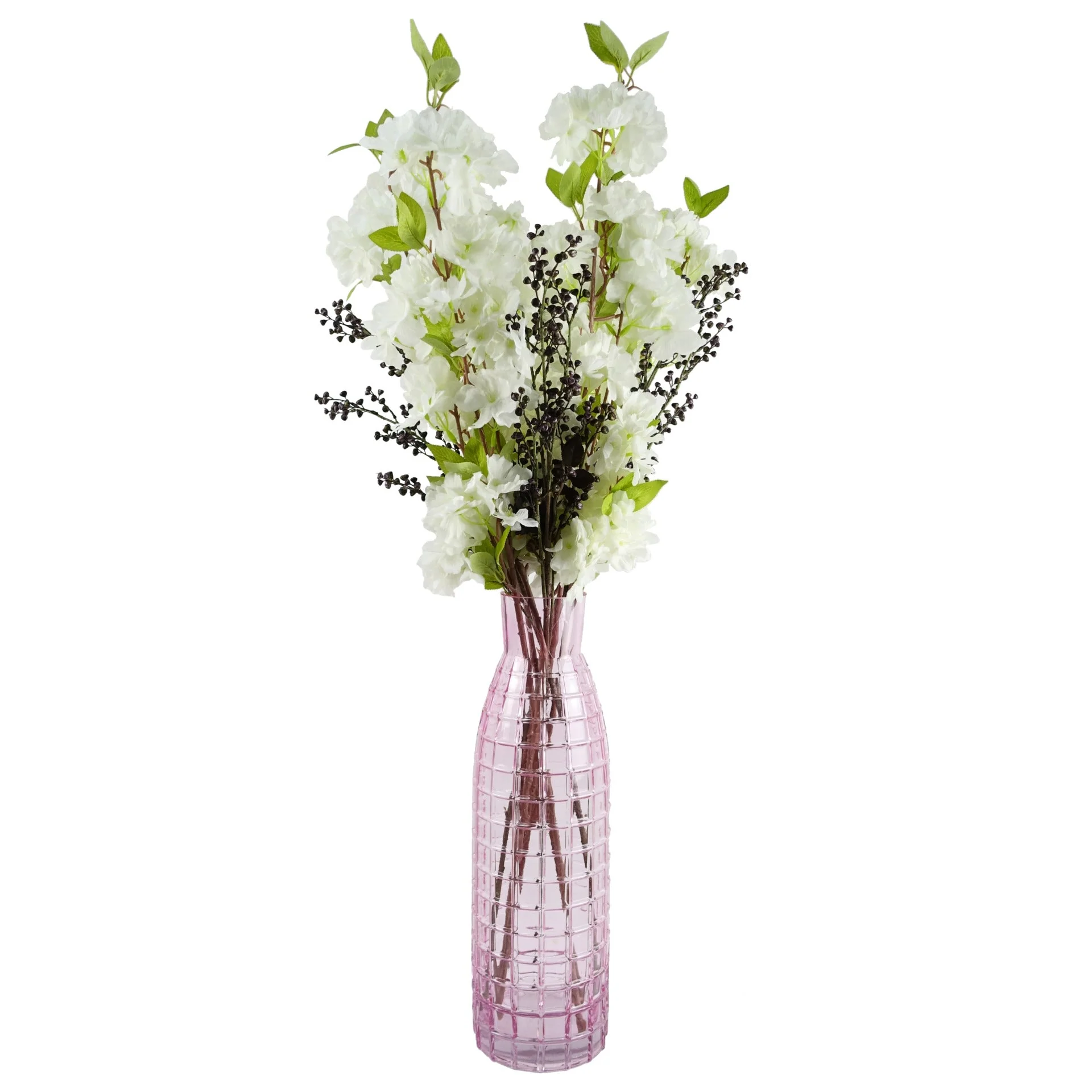 100cm White Artificial Blossom Stem - Image 4