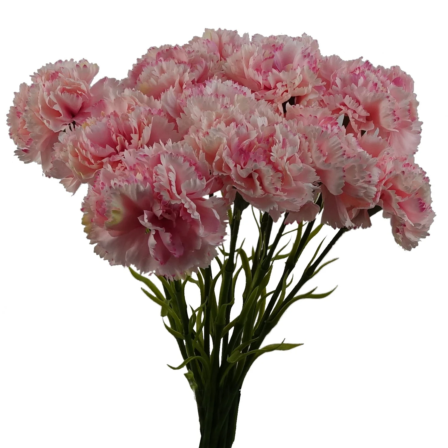 12 x Pink Carnation Artificial Flowers - Image 2