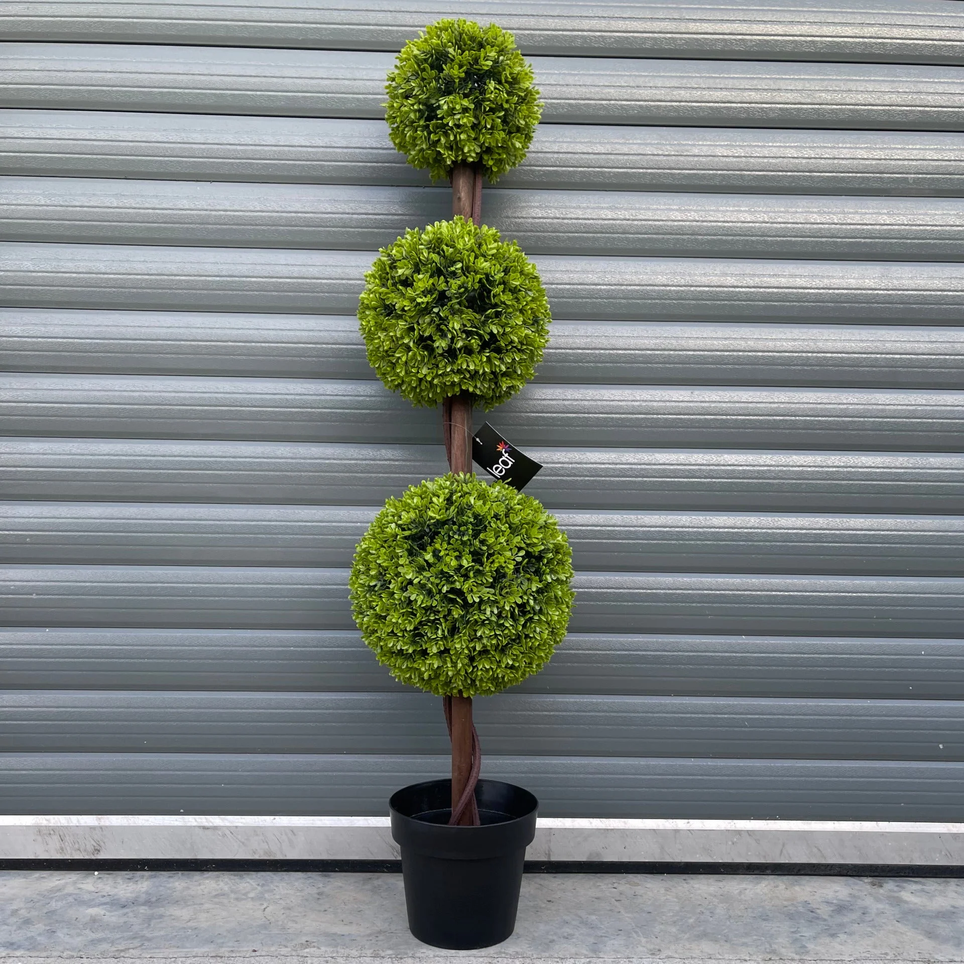 120cm Green Triple Ball Topiary Tree