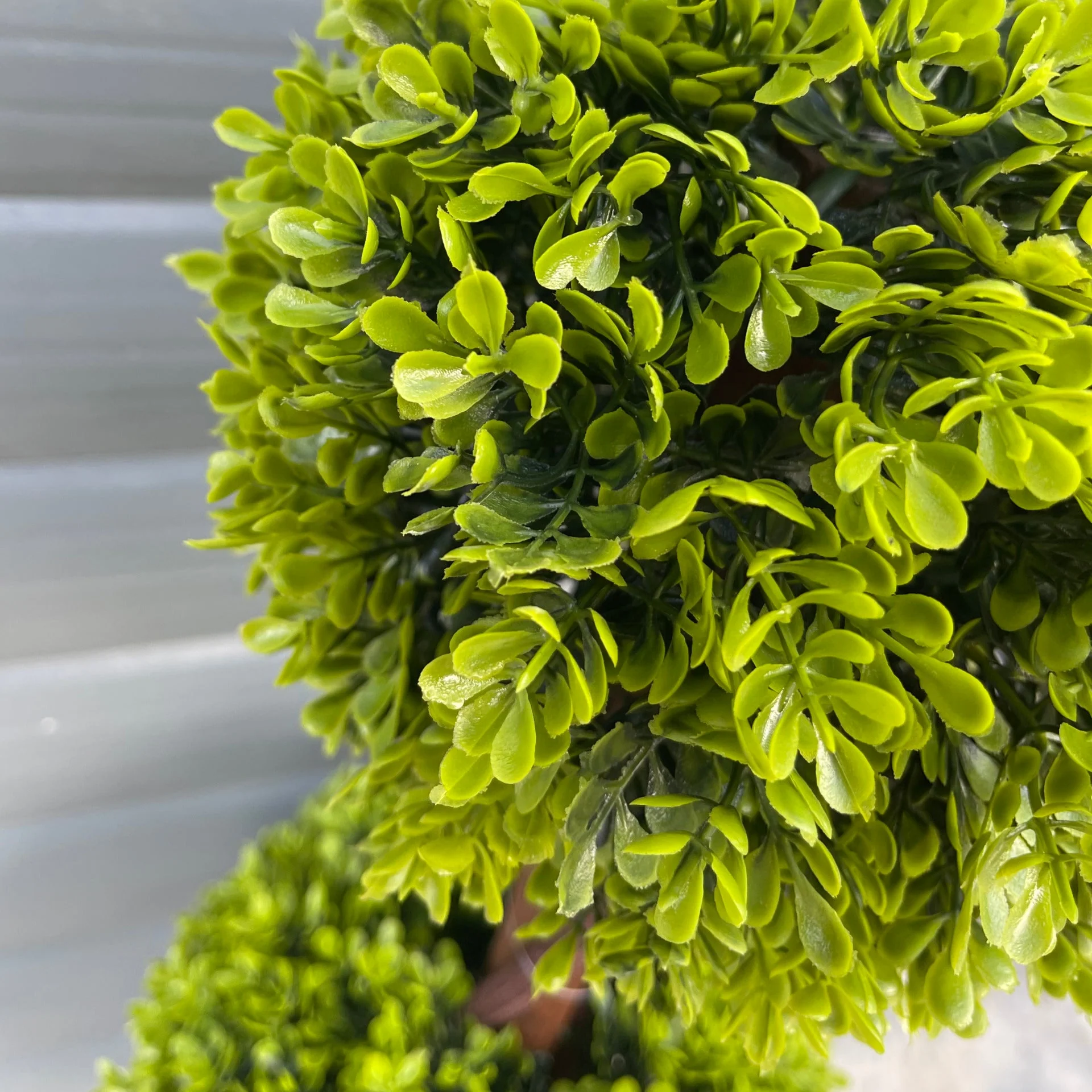 120cm Green Triple Ball Topiary Tree - Image 2