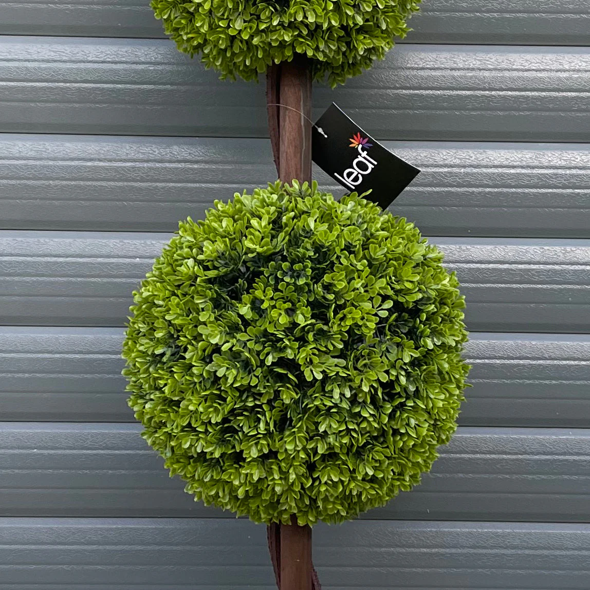 120cm Green Triple Ball Topiary Tree - Image 3