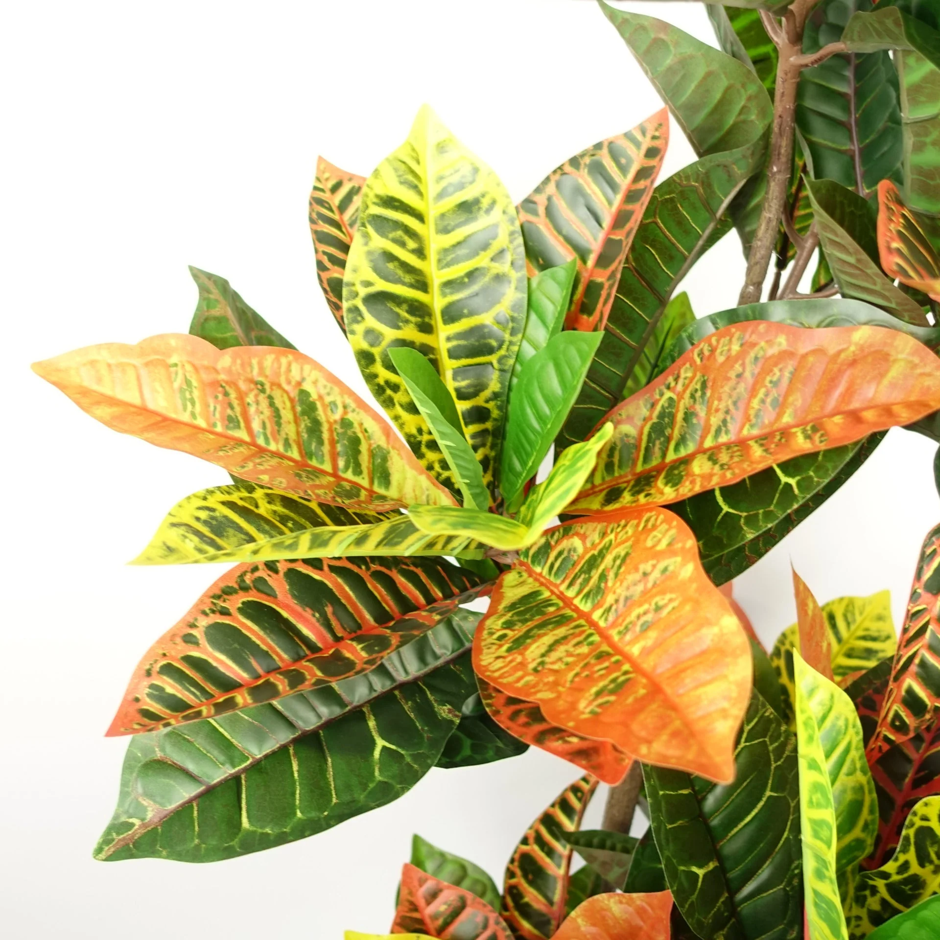140cm Artificial Codiaeum Tree with 179 Leaves - Image 2