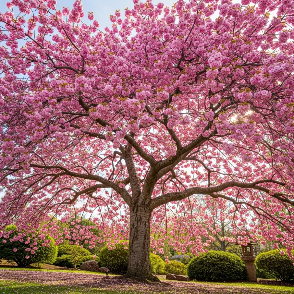 14ft 'Kanzan' Cherry Blossom Tree | Mature Heavy Standard Rootballed Tree | 12/14cm Girth - Image 6