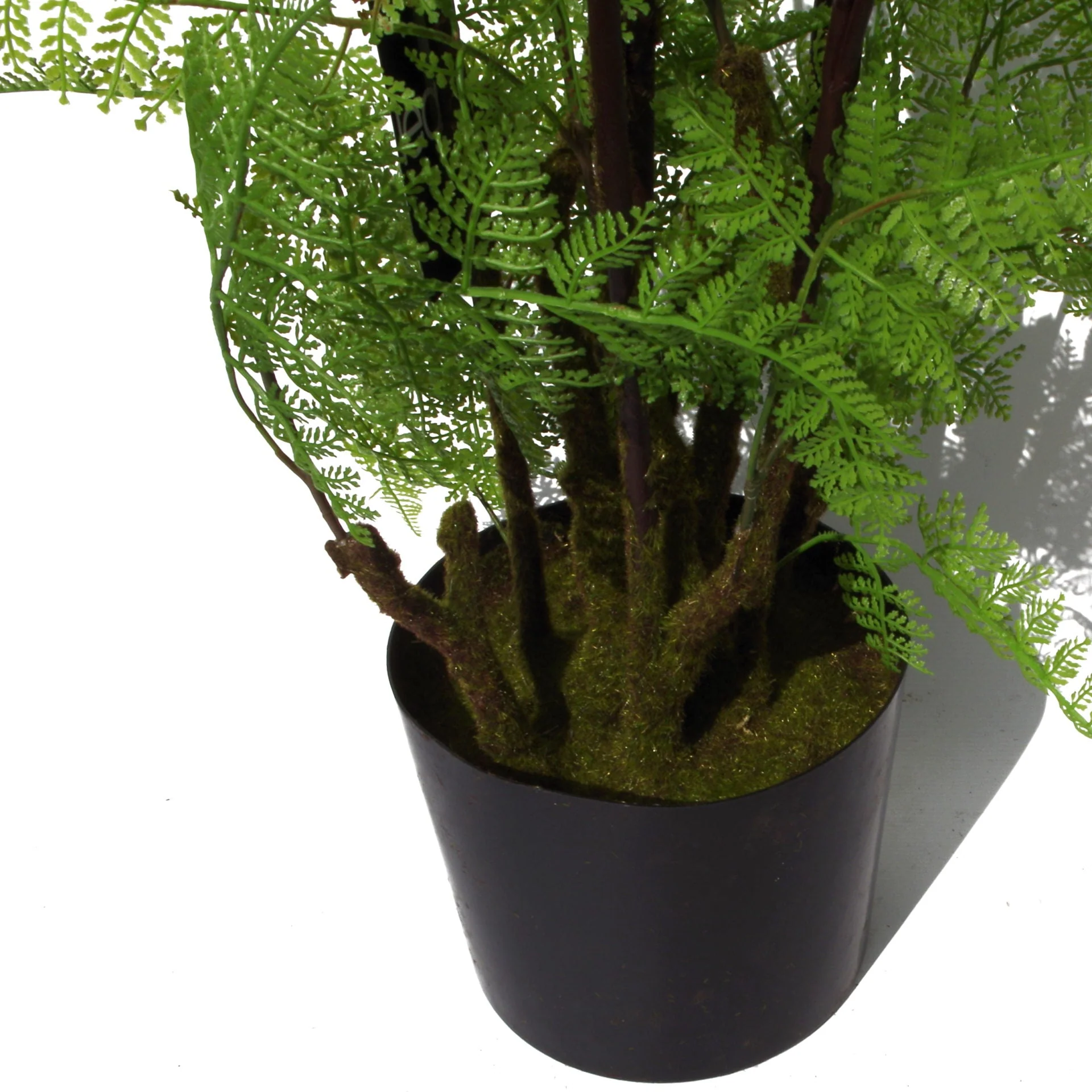 150cm Artificial Natural Moss Base Fern Foliage Plant with Copper Metal Plater - Image 3