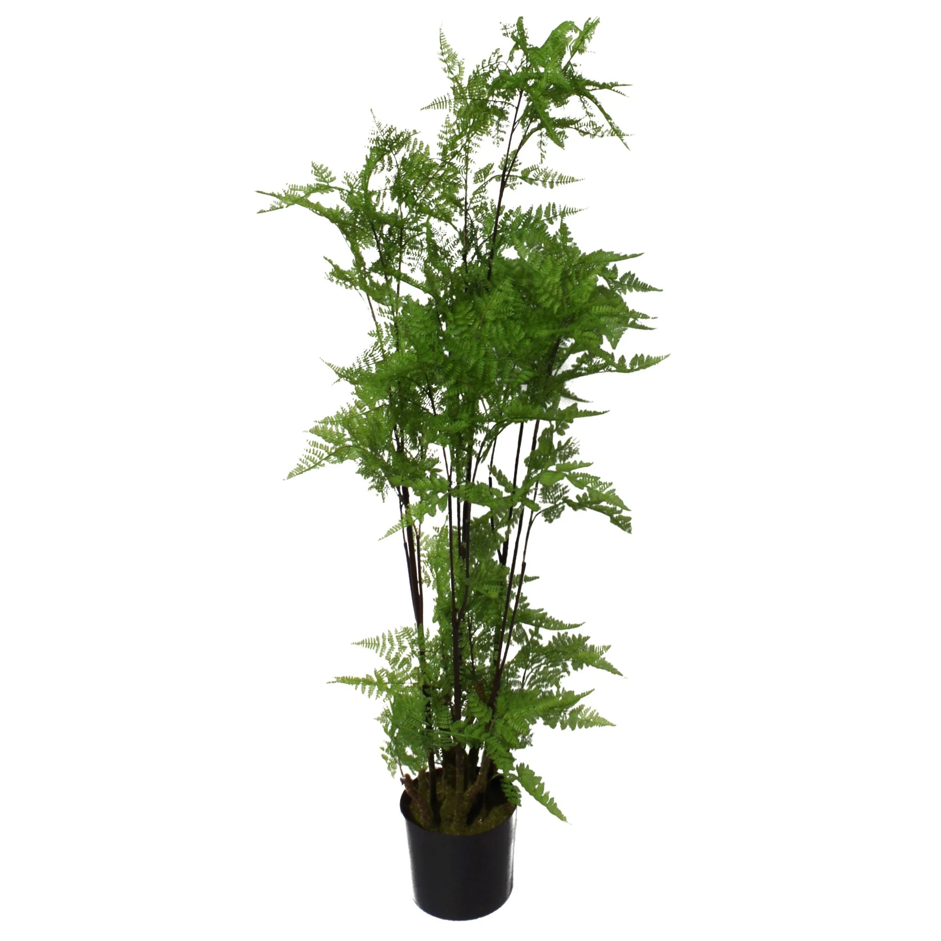150cm Artificial Natural Moss Base Fern Foliage Plant with Copper Metal Plater - Image 4