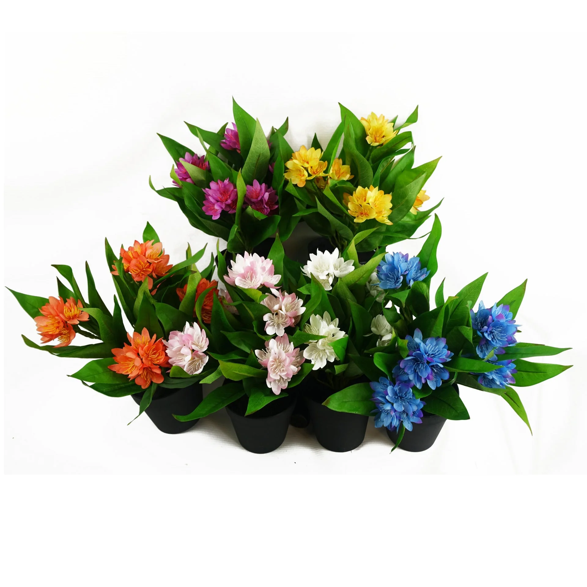 18cm Artificial Freesia Plant Blue Flowering - Image 4