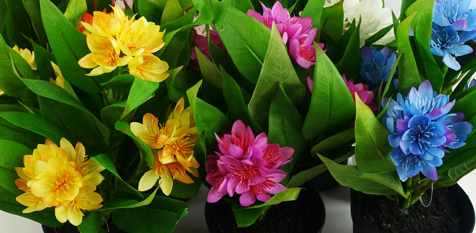 18cm Artificial Freesia Plant Dark Pink Flowering - Image 4