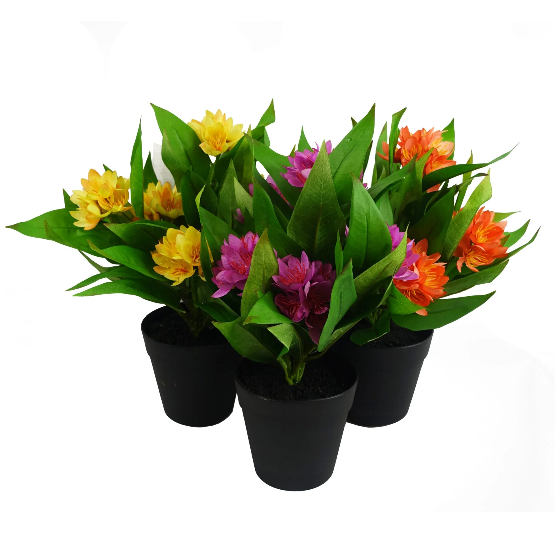 18cm Artificial Freesia Plant Yellow Flowering - Image 3