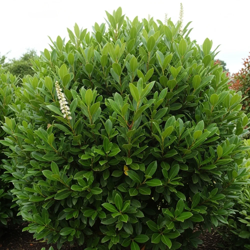 20cm Cherry Laurel | Prunus Laurocerasus 'Rotundifolia' | 9cm Pot - Image 4