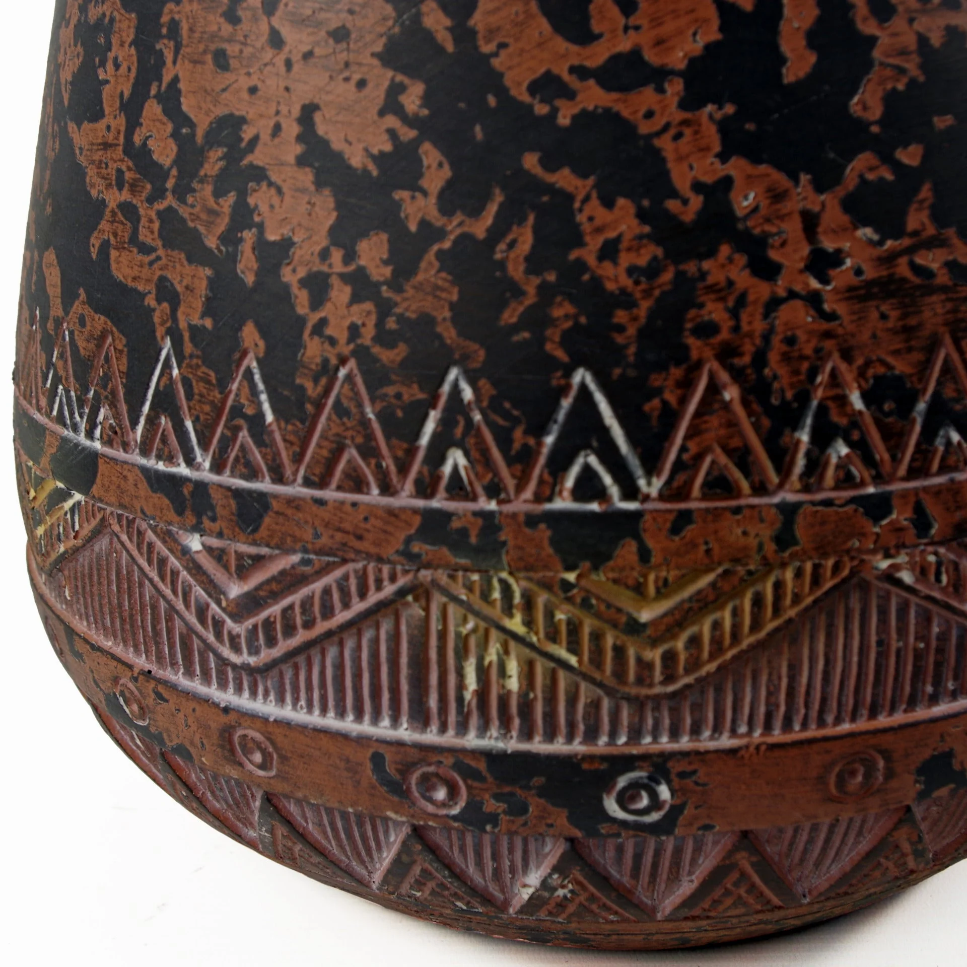 24cm x 30cm Large Zaturn Planter Brown / Black - Image 4