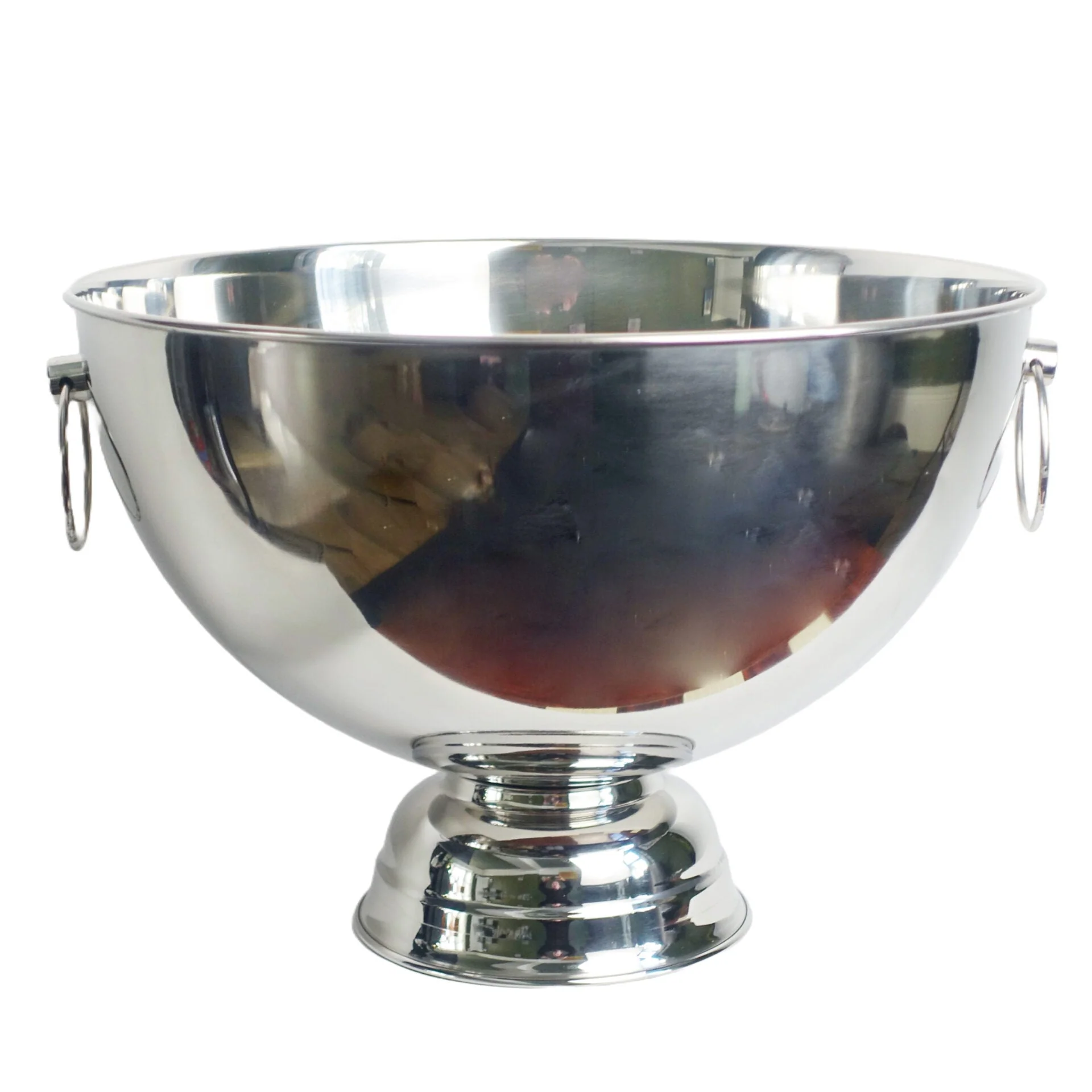 29cm XL Silver Champagne Bowl Metal Planter - Image 3