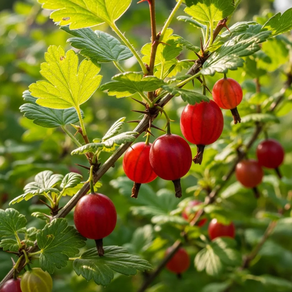 3 Hinnonmaki Red Gooseberry Plants | 3L Pots - Image 3