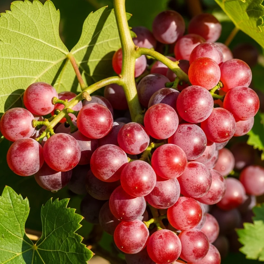3 Suffolk Red' Seedless Grape Vines | 3L Pots - Image 2