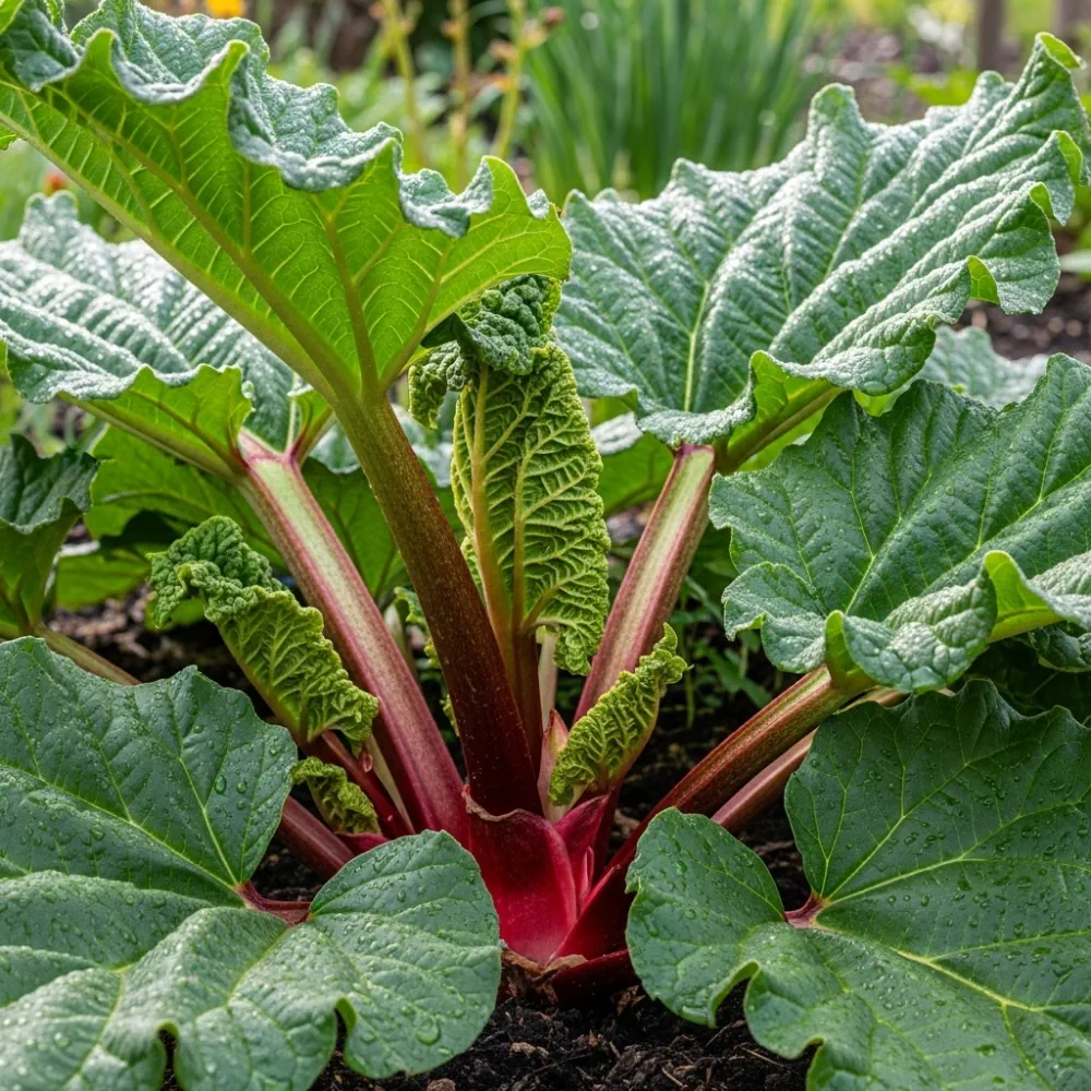 3 Victoria Rhubarb Plantss | 3L Pots - Image 3