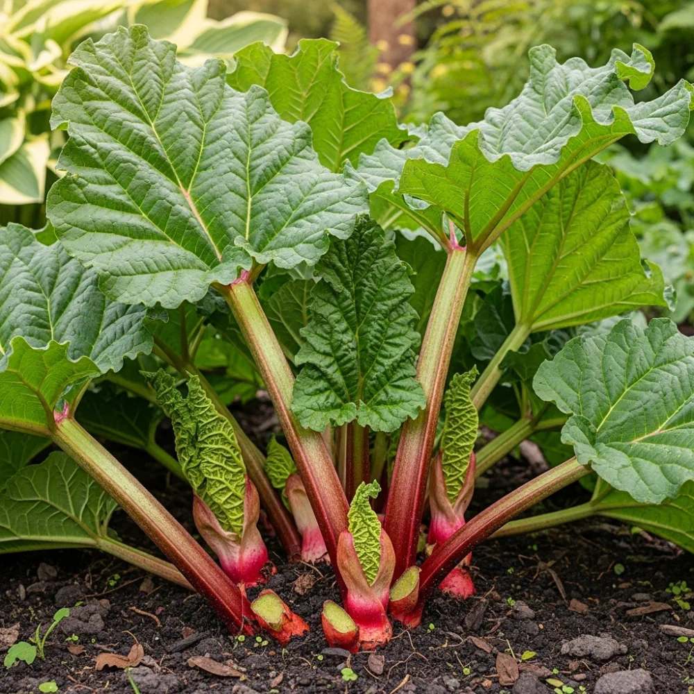 3 Victoria Rhubarb Plantss | 3L Pots - Image 4