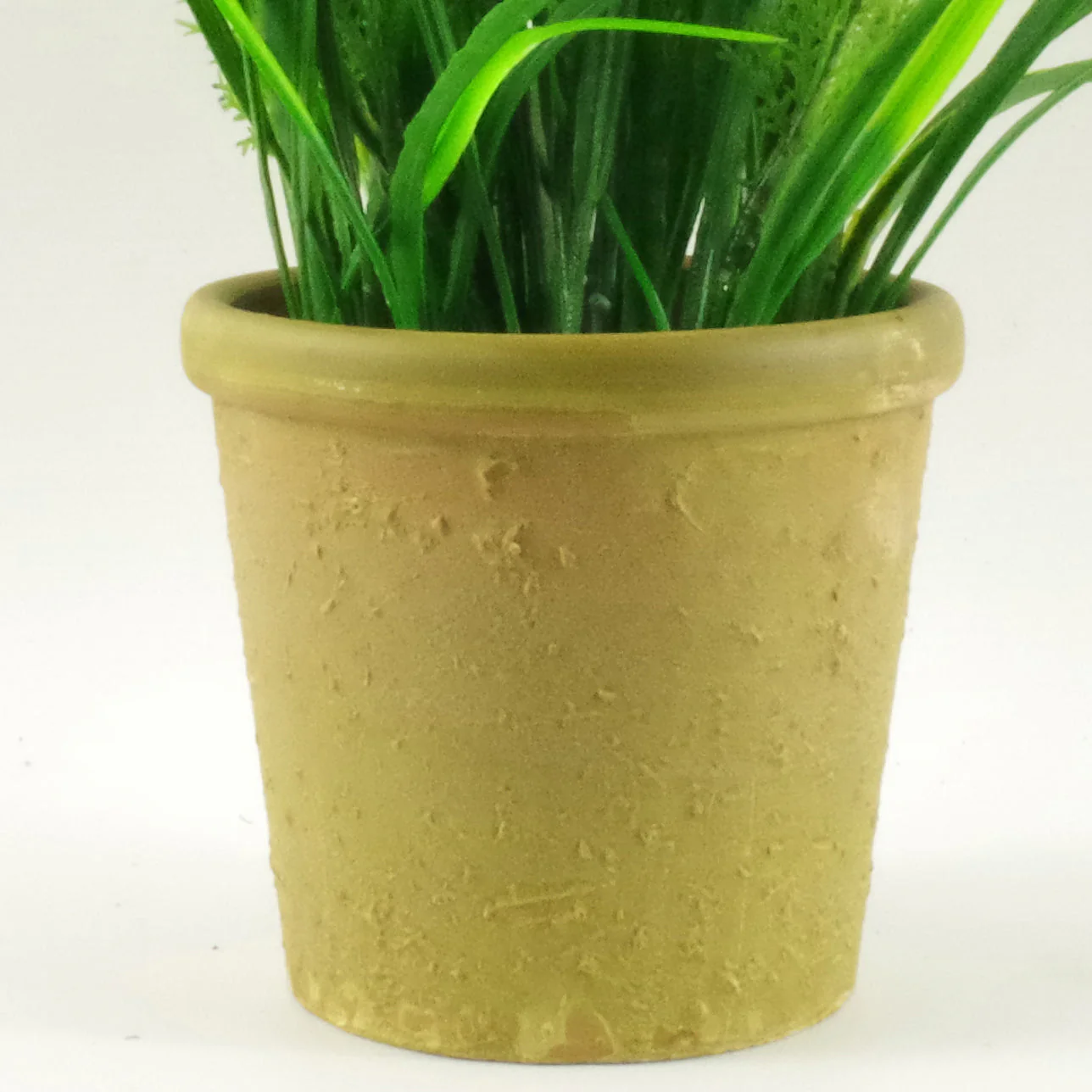 30cm Artificial Lavender Grass Plant with Stoneware Planter - Image 3