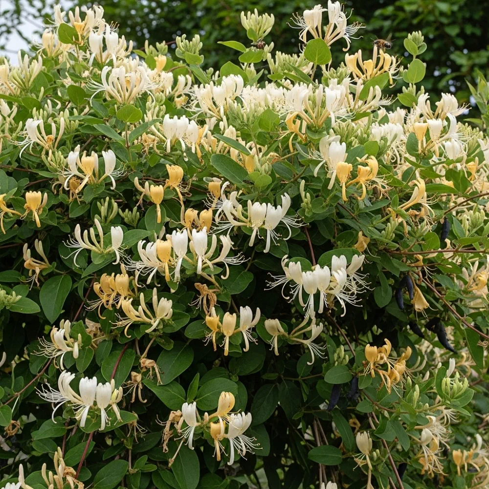 3ft Japanese Honeysuckle | Lonicera Japonica 'Chinensis' | 1.5L Pot - Image 2