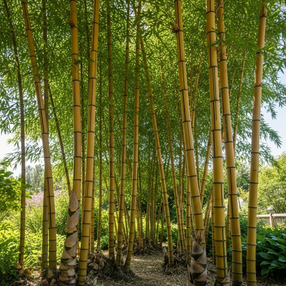 3x 5ft Golden Bamboo's | Phyllostachys aureosulcata 'Spectabilis' | 2L Pots - Image 2