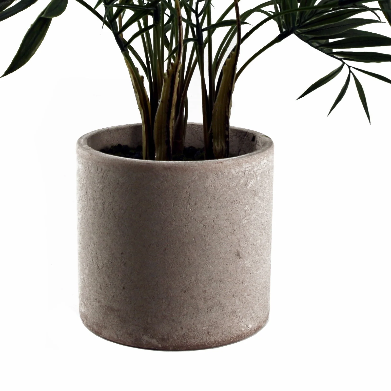 40cm Artificial Mini Palm in Decorative Planter - Image 3