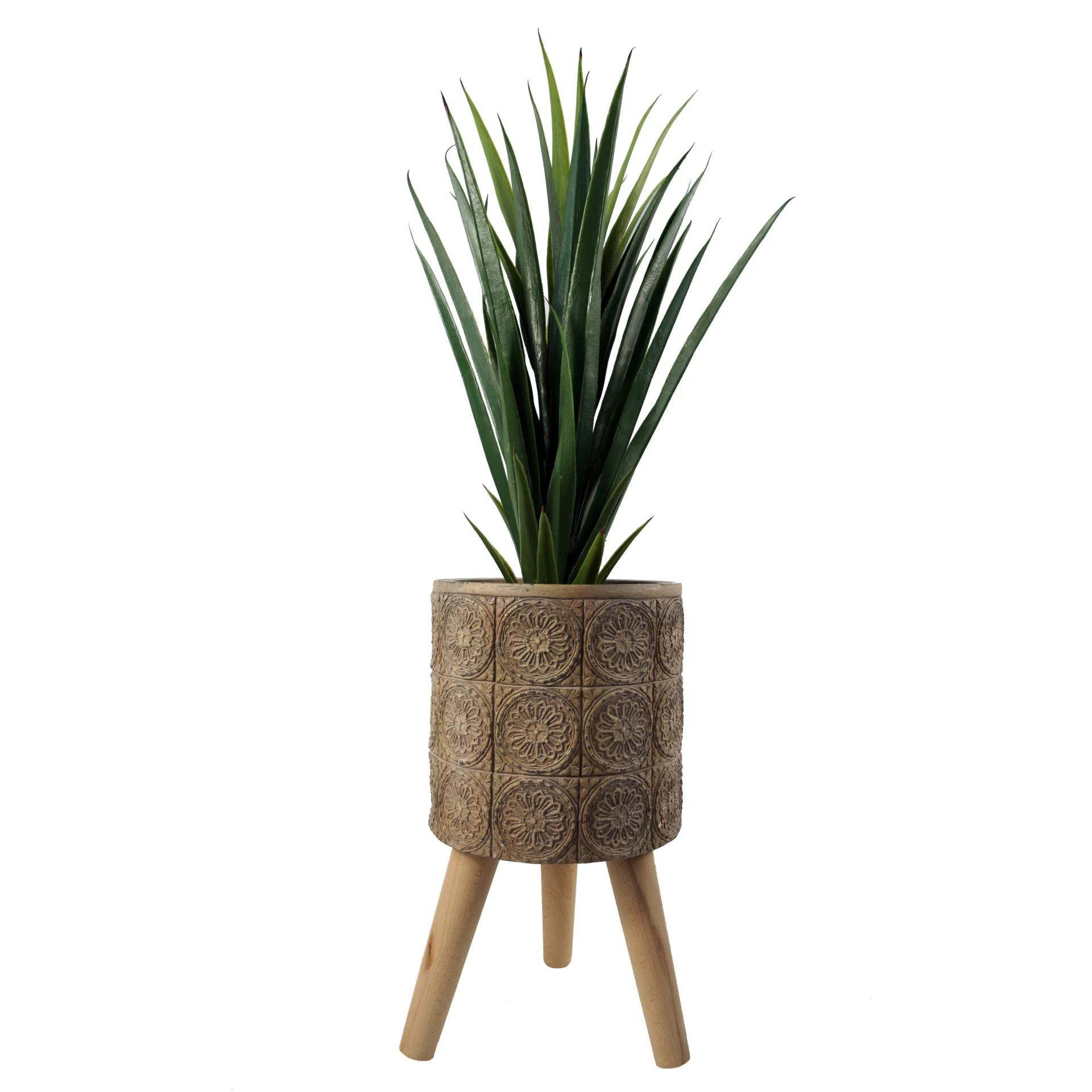 40cm x 21.5cm Zandi Flowers Composite Large Planter - Image 2