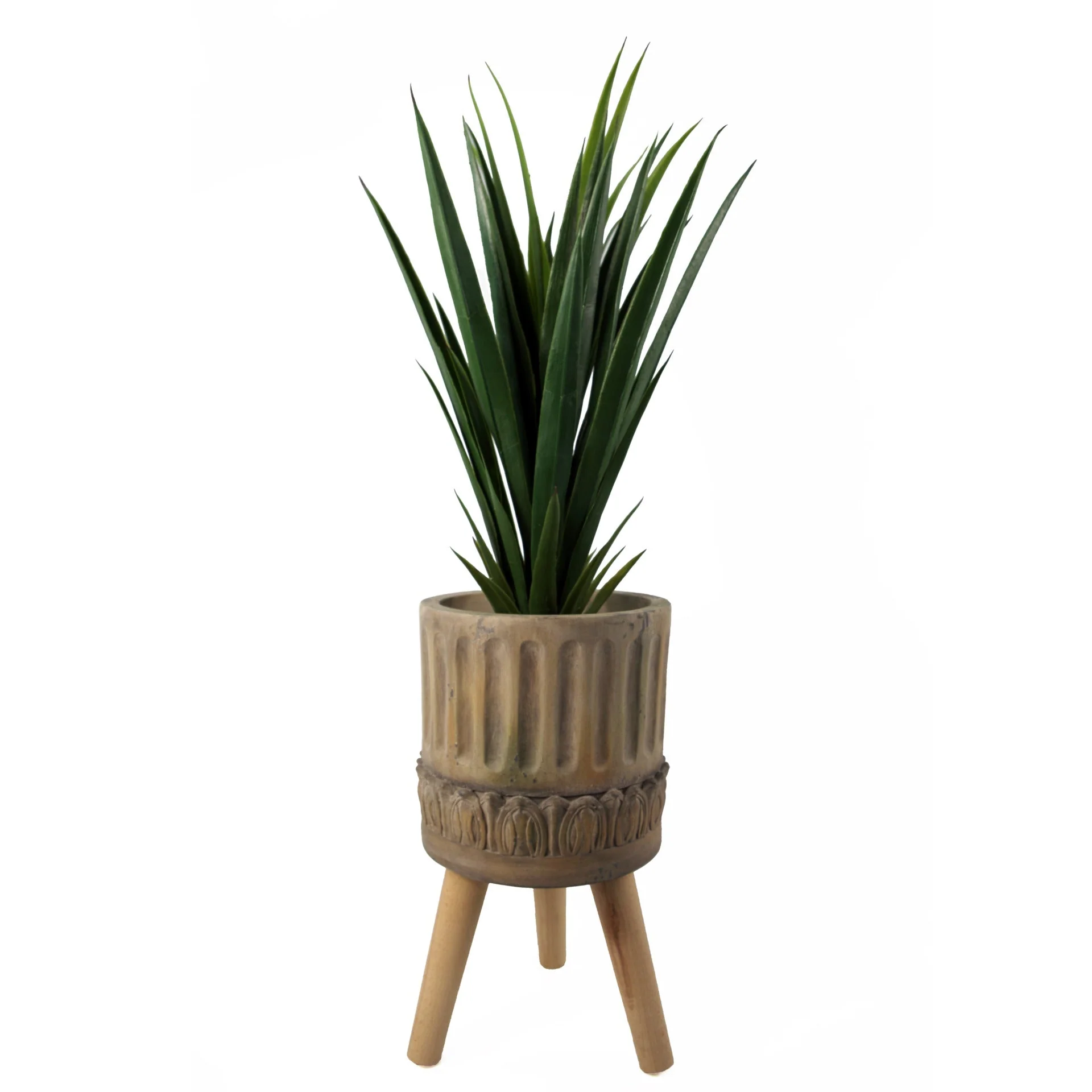 40cm x 21.5cm Zandi Roman Composite Large Planter - Image 2