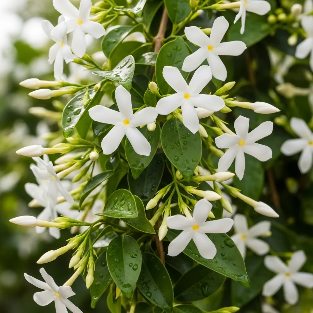 4ft Star Jasmine | Trachelospermum jasminoides | 3L Pot - Image 4