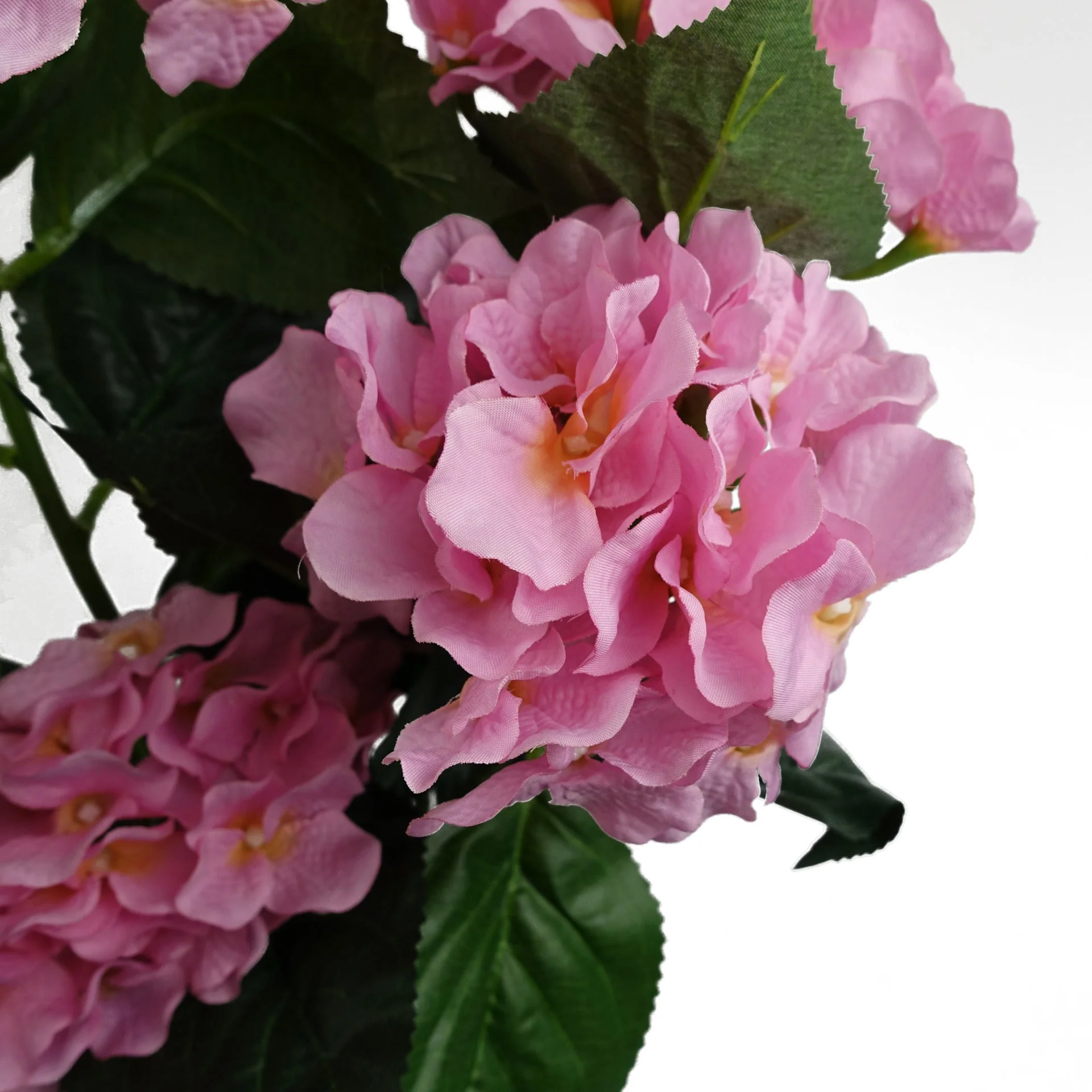55cm Artificial Pink Hydrangea Plant - Image 2