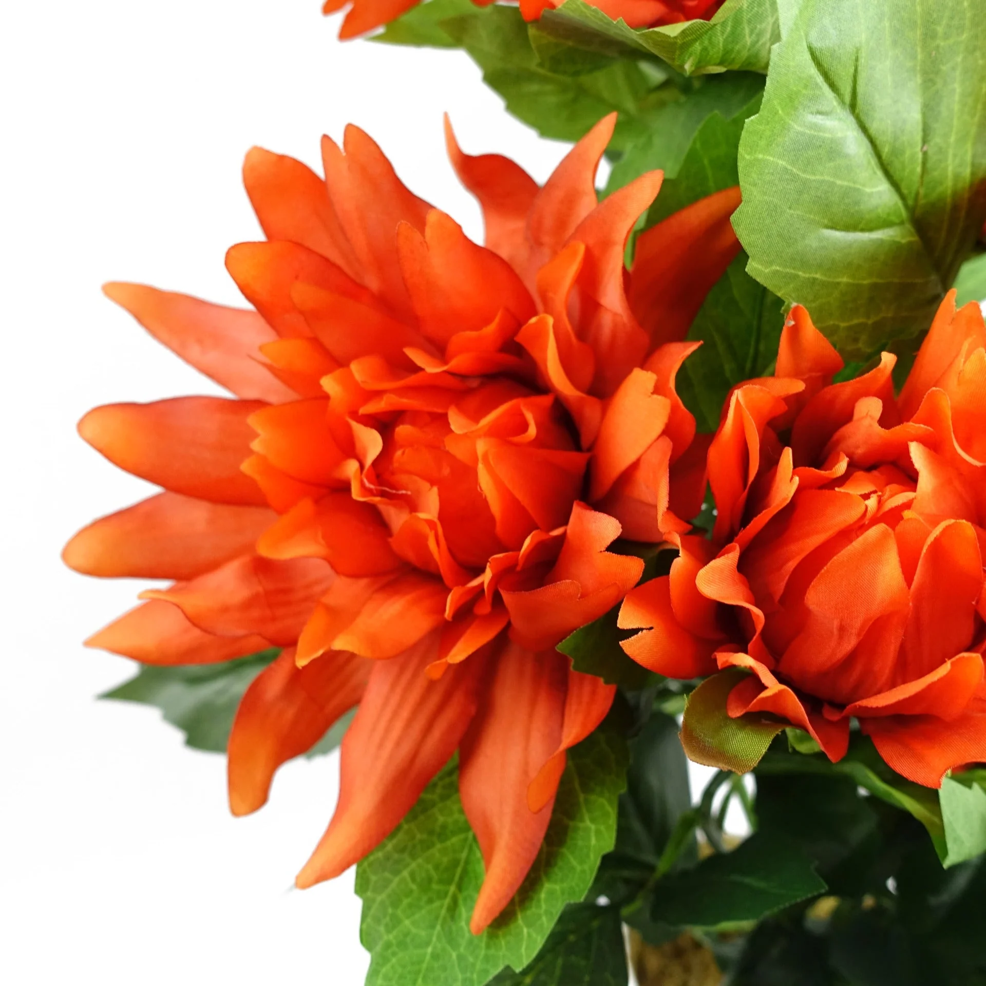 55cm Artificial Red Dahlia Pinnata - Image 2
