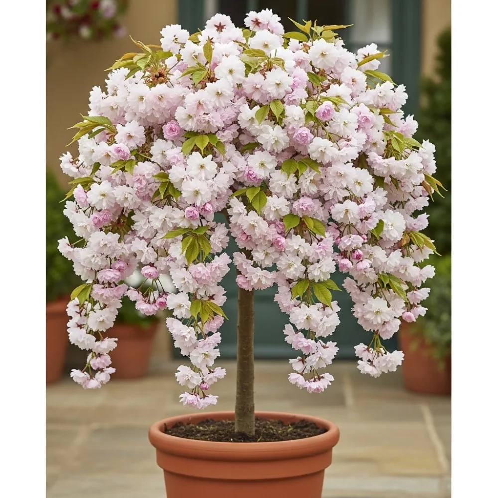 5ft 'Blushing Bride' Cherry Blossom Tree | Prunus 'Shogetsu' | 9L Pot | 2 Years Old