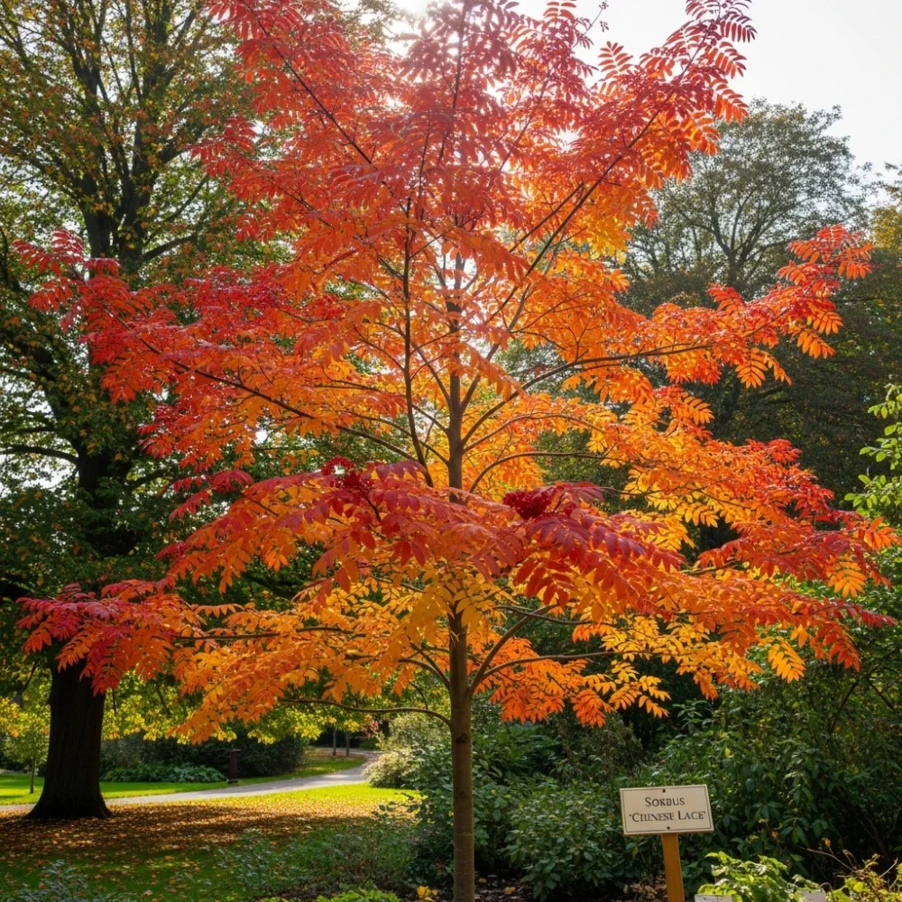 5ft Cut Leaf Rowan Tree | Sorbus 'Chinese Lace'  | 9L Pot | 2 Years Old - Image 2