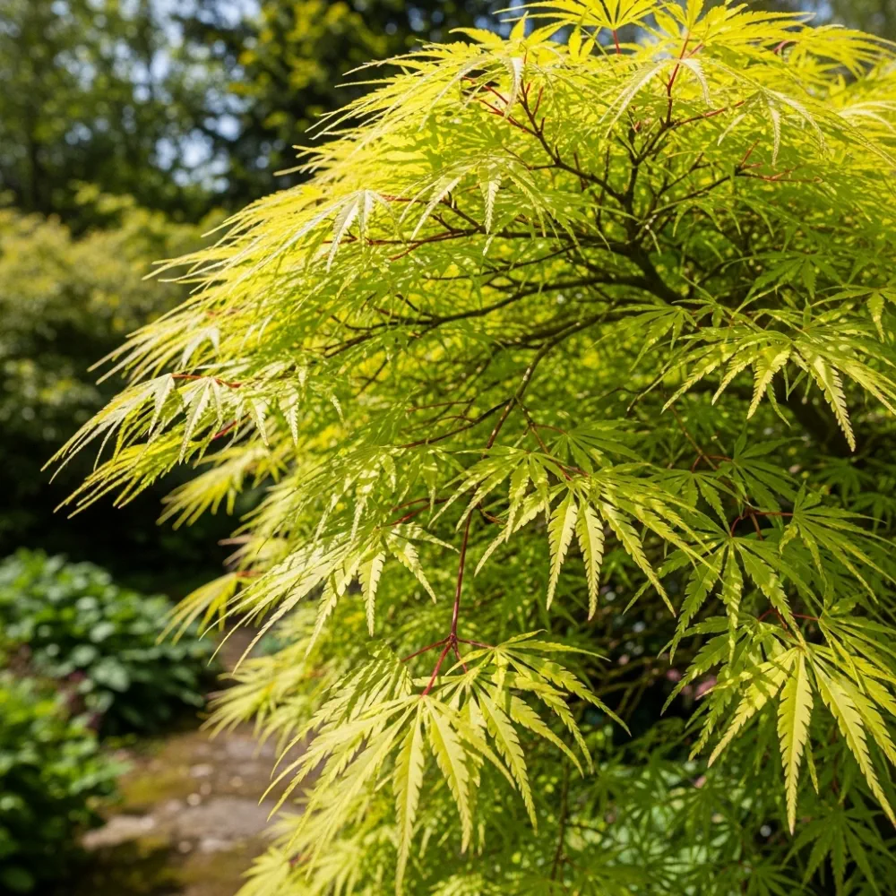 5ft 'Flavescens' Japanese Maple Tree | 90cm Stem Top-Worked Tree | 15L Pot - Image 4