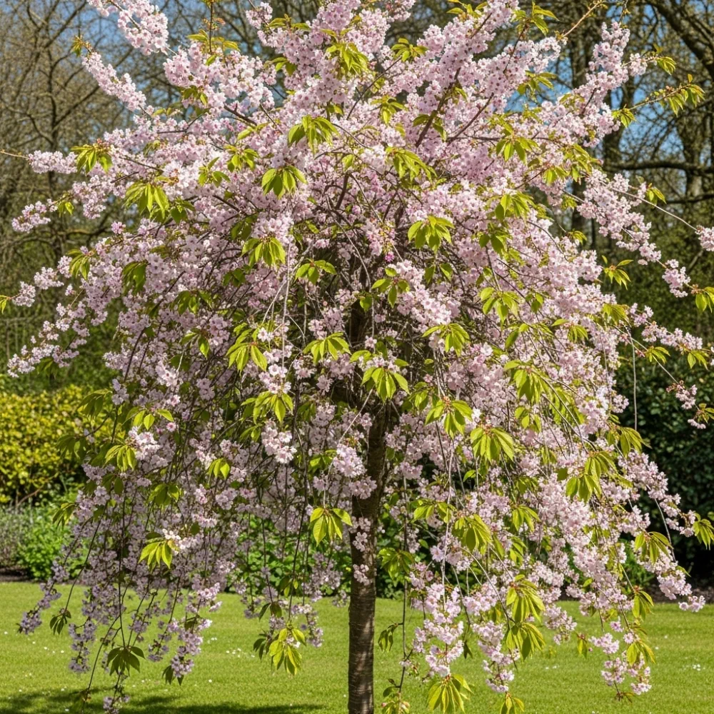 5ft 'Fragrant Cloud' Cherry Blossom Tree | Prunus 'Matsumae-shizuka' | 9L Pot | 2 Years Old