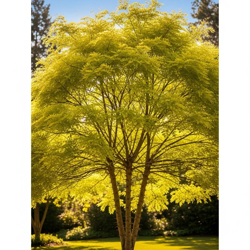 5ft Honeylocust Tree | Gleditsia triacanthos 'Sunburst' | 9L Pot | 2 Years Old