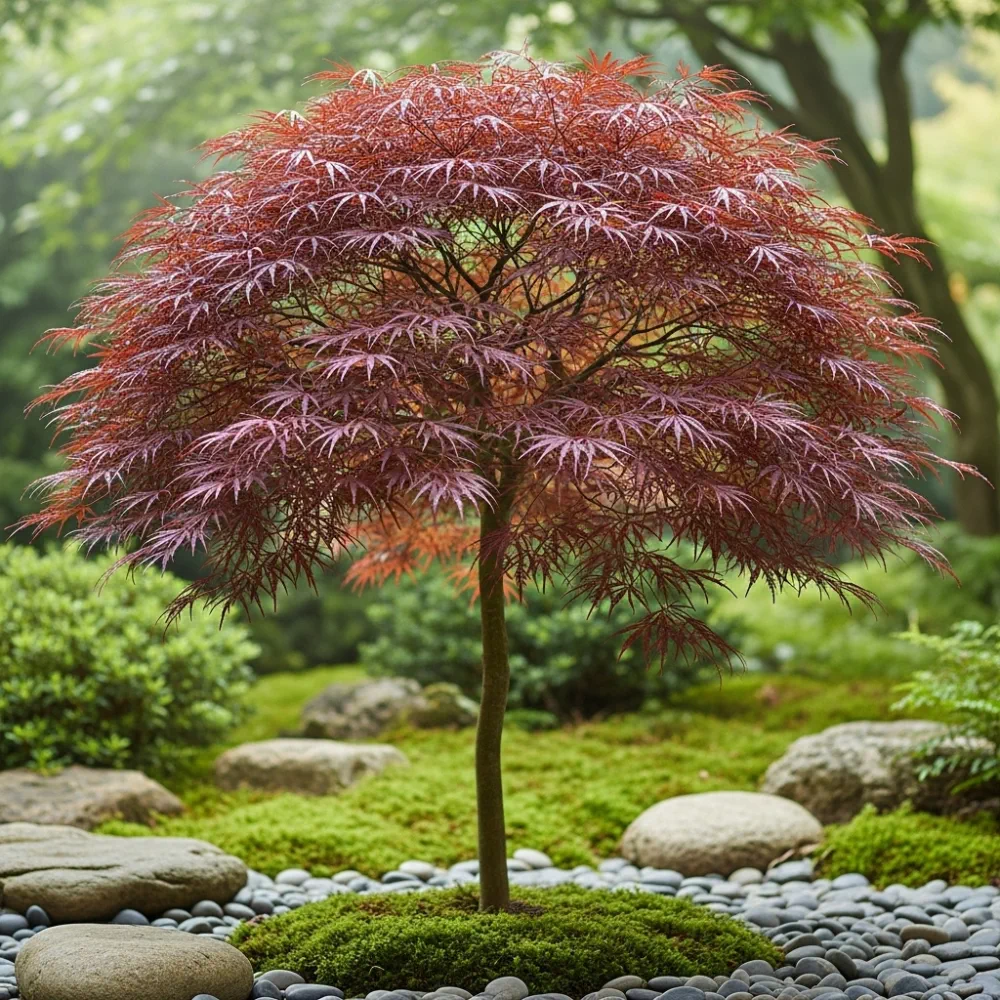 5ft Japanese Maple Tree | Acer palmatum 'Bloodgood' | 36L Pot - Image 3