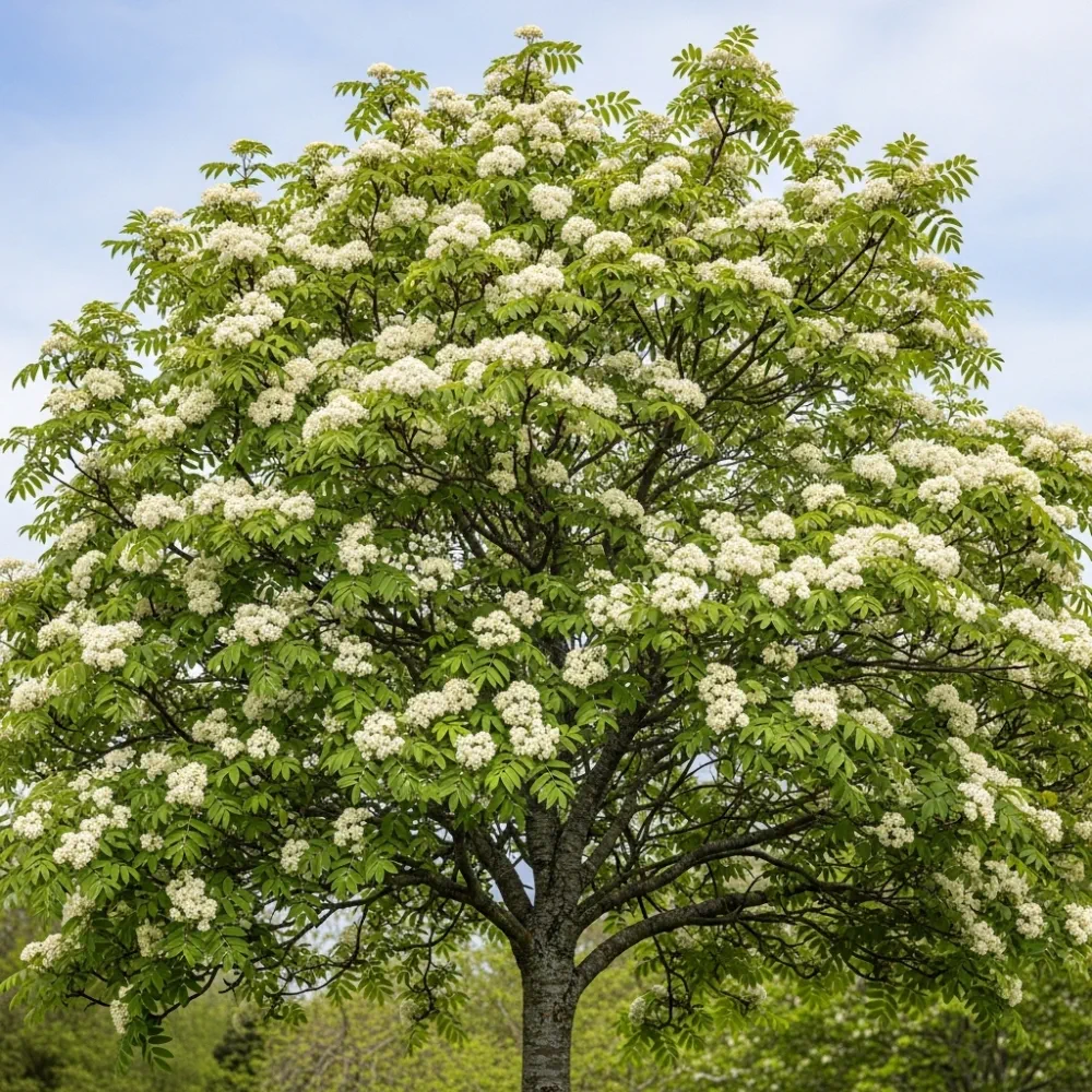 5ft Mountain Ash Rowan Tree | Sorbus aucuparia | 9L Pot | 2 Years Old - Image 3