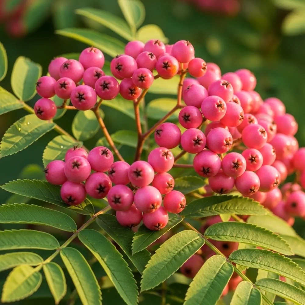 5ft 'Pink Pagoda' Rowan Tree | Sorbus hupehensis | 9L Pot | 2 Years Old