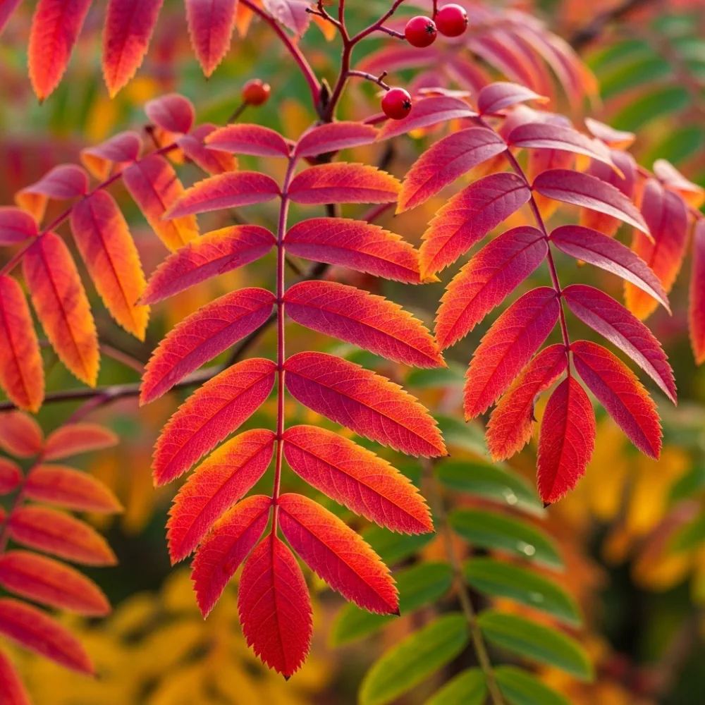 5ft 'Pink Pagoda' Rowan Tree | Sorbus hupehensis | 9L Pot | 2 Years Old - Image 2