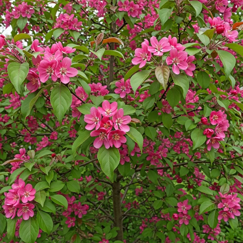 5ft 'Profusion Improved' Crabapple Tree | Malus moerlandsii | 9L Pot  | 2 Years Old - Image 2