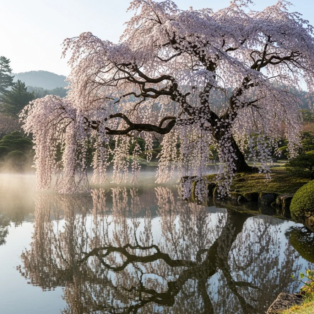 5ft Weeping Yoshino Cherry Blossom Tree | Prunus Yedoensis | 9L Pot | 2 Years Old - Image 2