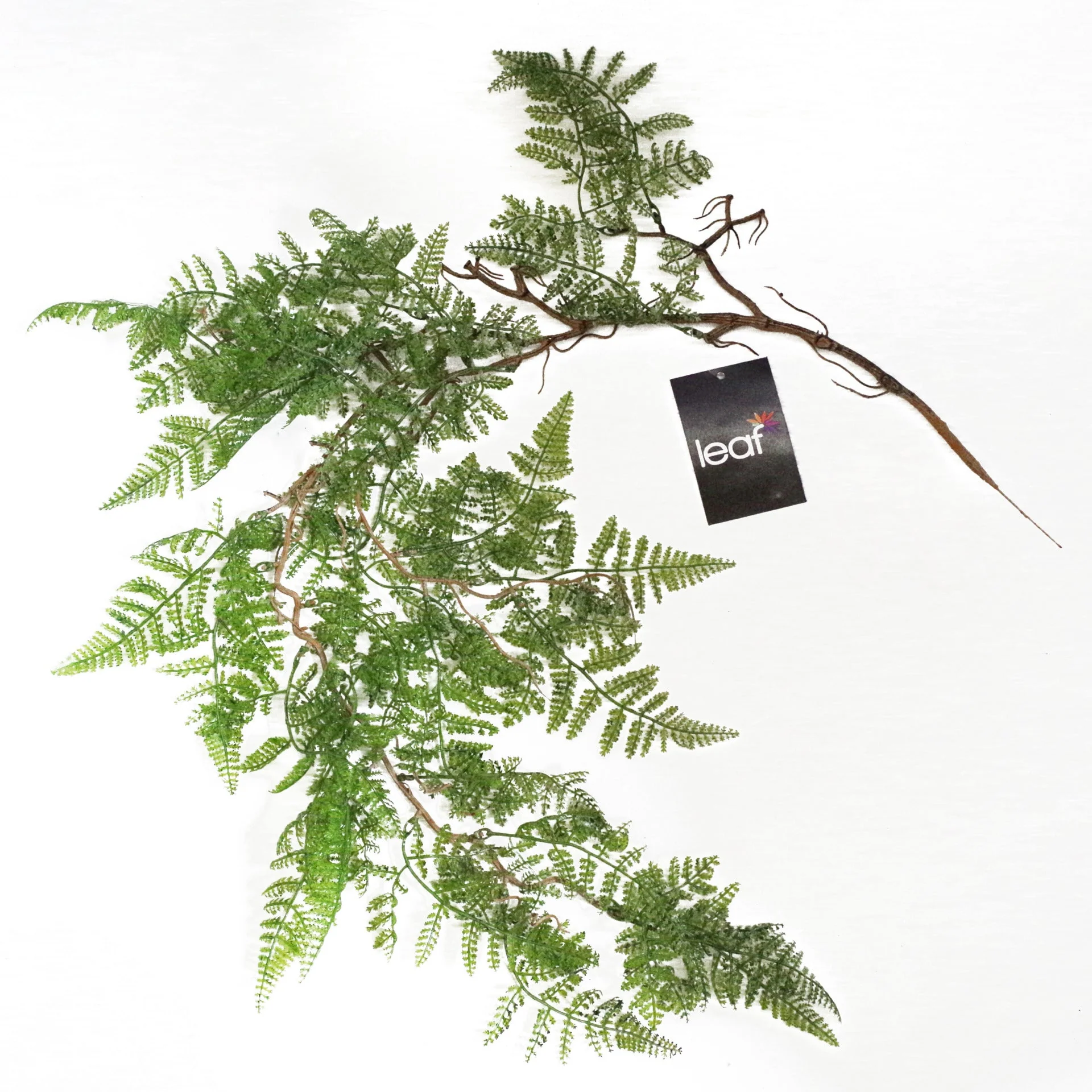 6 x 100cm Artificial Hanging Maidenhair Fern Plant Dark Green - Image 4