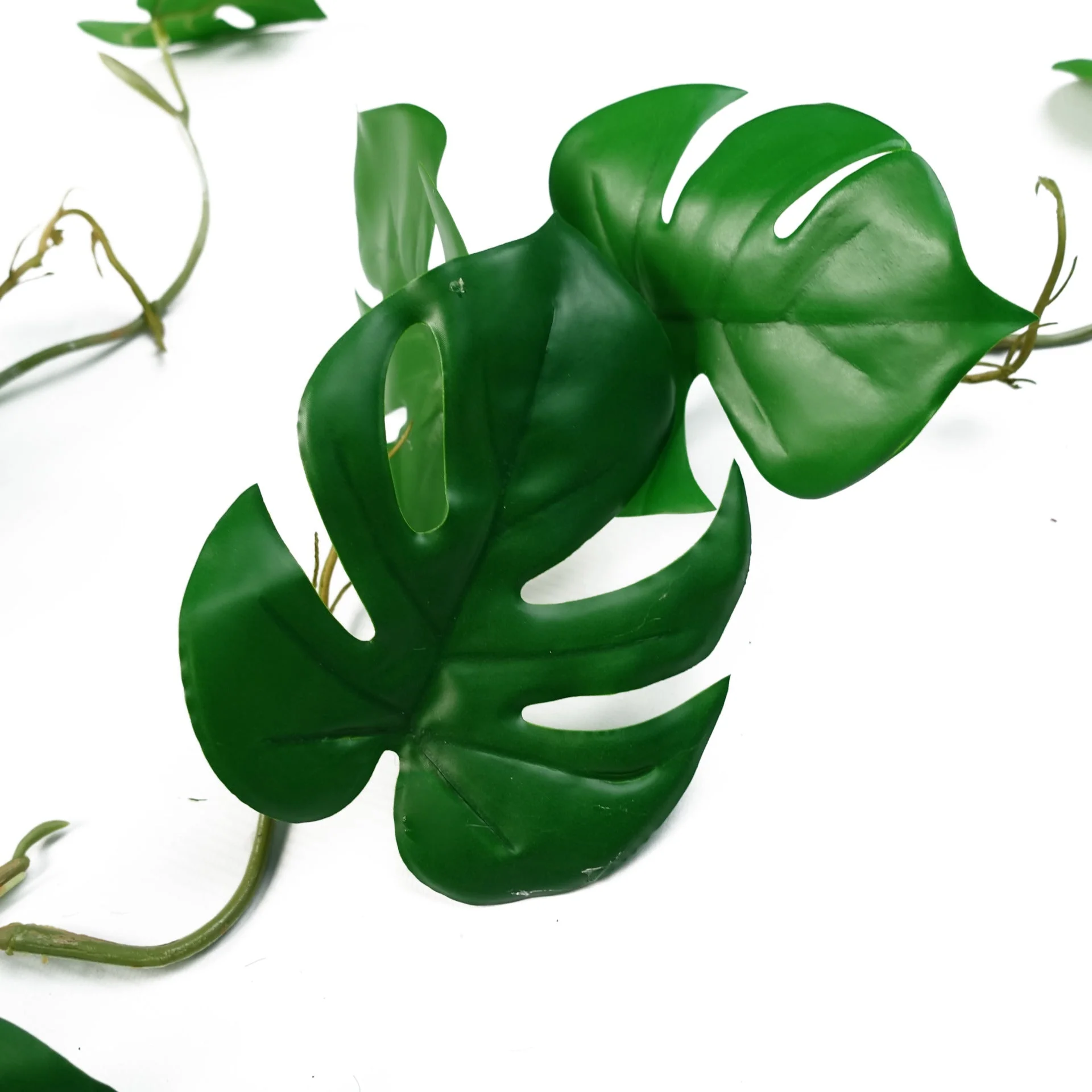 6 x 100cm Artificial Hanging Trailing Monstera Plant - Image 3