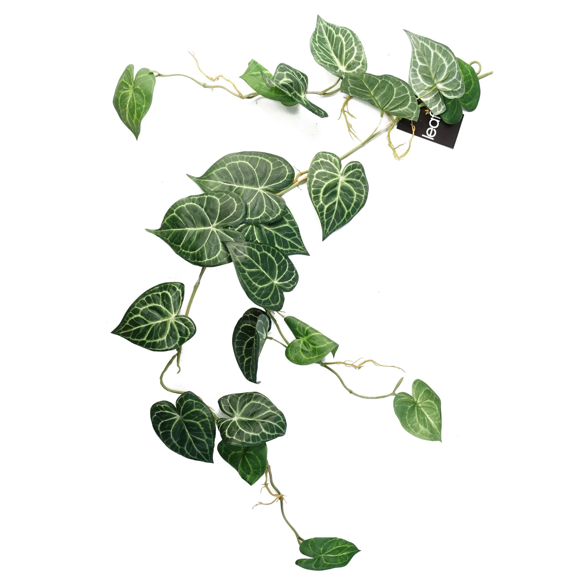 6 x 100cm Artificial Hanging Trailing Rounded Ivy Plant - Image 4