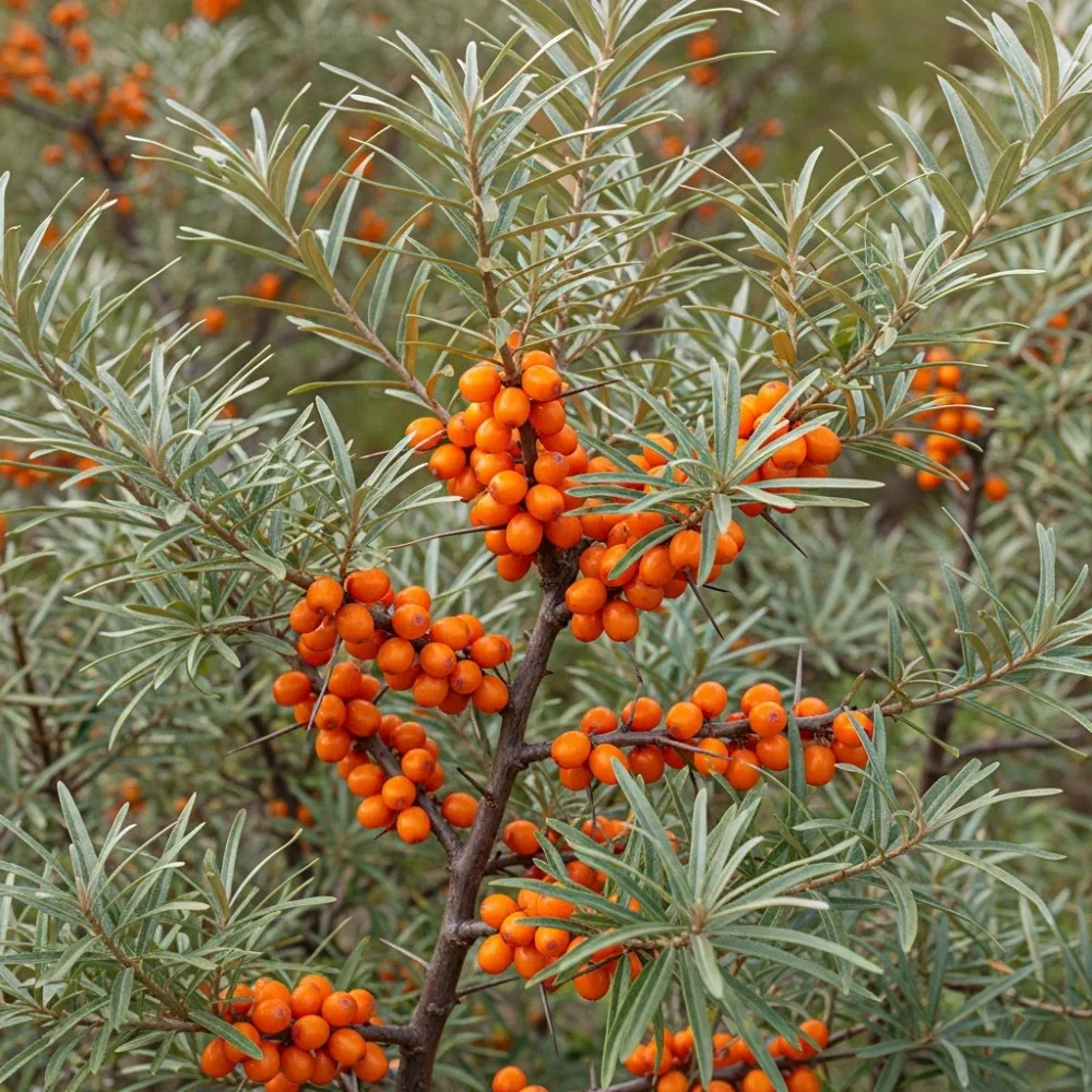 60-90cm Sea Buckthorn Hedging | Hippophae rhamnoides | Bare Root - Image 2