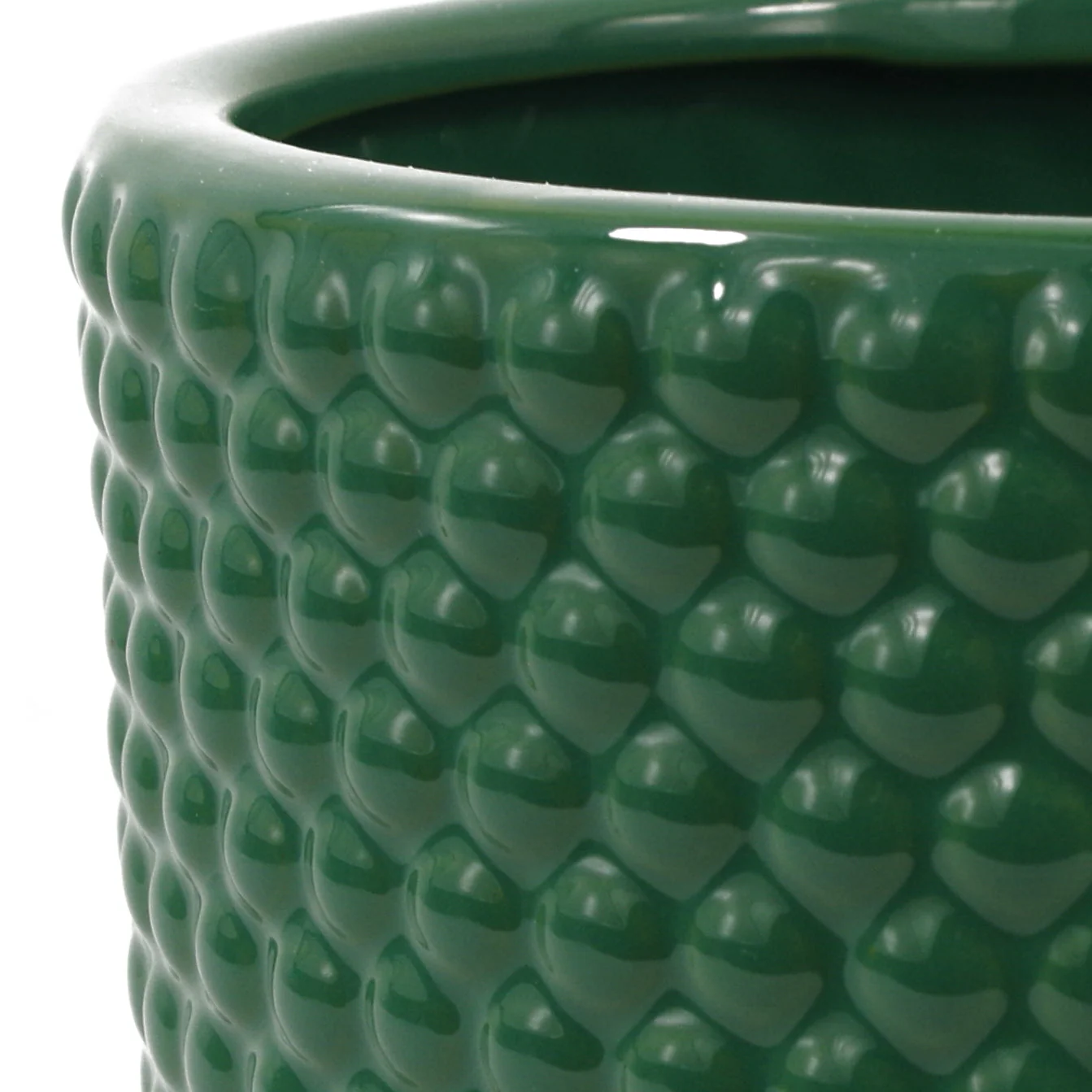 60cm Artificial Grass Plant With Green Ceramic Planter - Image 2
